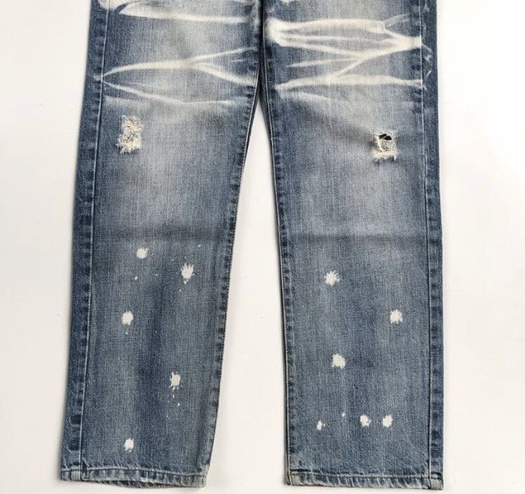 If Six Was Nine × Jean × Le Grande Bleu (L.G.B.) Denim Nero Custom Fadding Distressed Pants Size US 30 / EU 46 - 5 Thumbnail