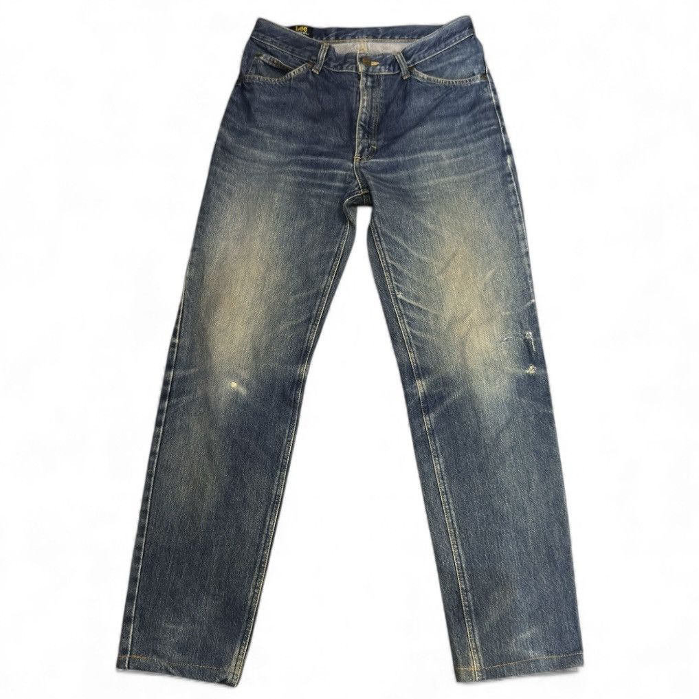 Denim & Co. 🔥🇯🇵 Vintage 90s Lee Distressed Faded Blue Wash Denim W32 Size US 32 / EU 48 - 1 Thumbnail