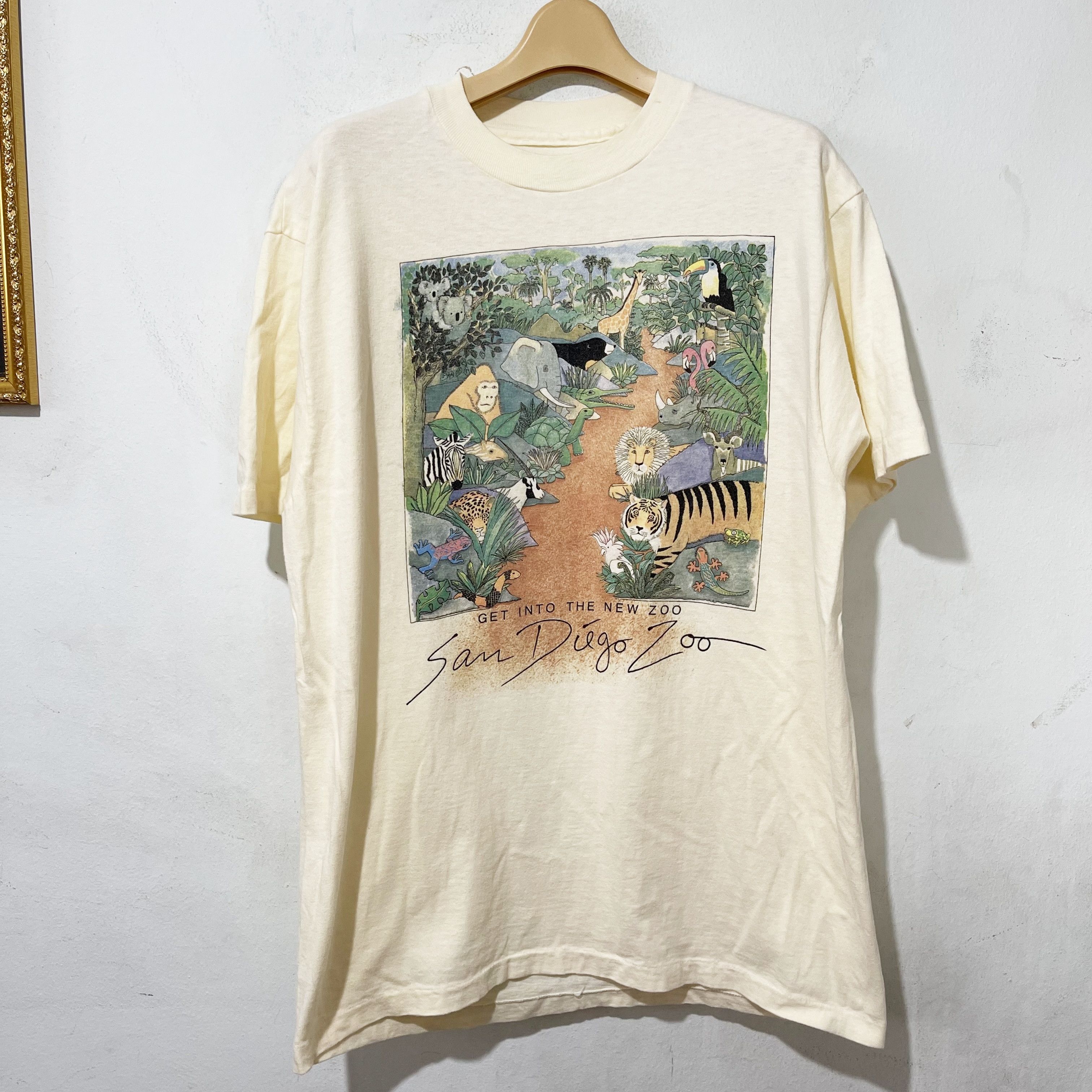 Vintage Vintage 90s San Diego Zoo T-Shirt Size US L / EU 52-54 / 3 - 1 Thumbnail