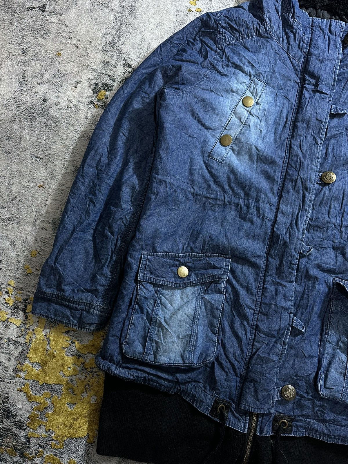 GOA 00s G.O.A LGB STYLE SORRIDERE WASHED MOHAIR HOODIE JACKET Size US XL / EU 56 / 4 - 6 Thumbnail