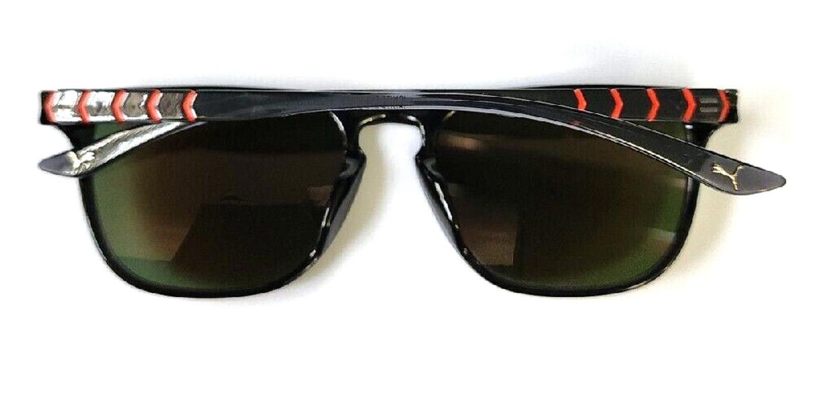 Puma PUMA PU0131S 003 Ignite Black Orange Sunglasses 54-19 145 Size ONE SIZE - 6 Thumbnail