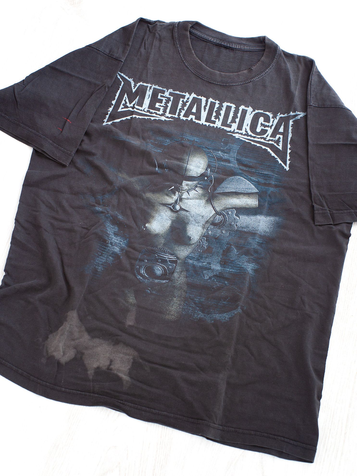 Vintage Vintage 90s / 00s Metallica Cyberpunk Bootleg T-Shirt Size US L / EU 52-54 / 3 - 2 Thumbnail