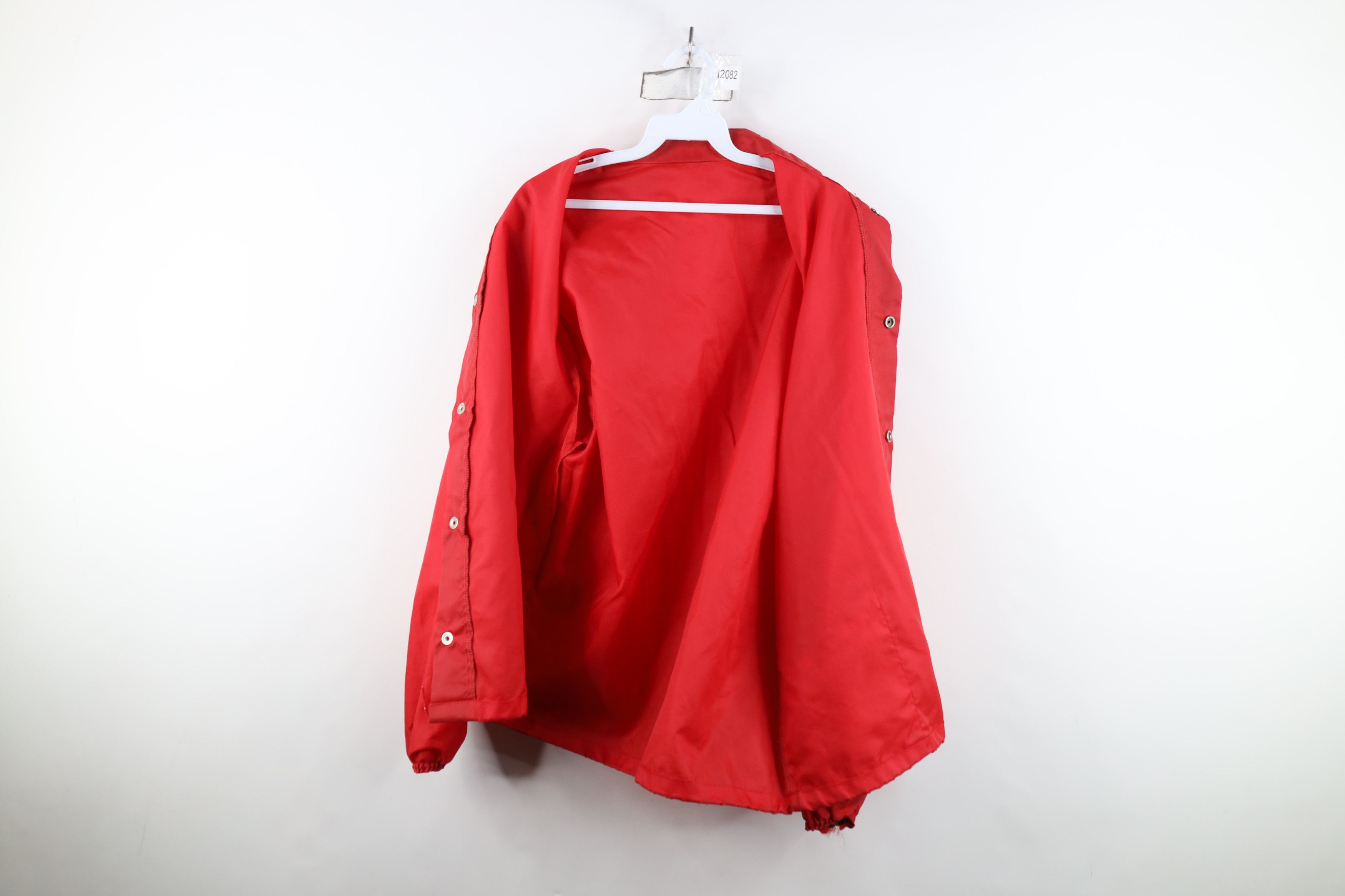 Vintage Vintage 60s 70s Streetwear Coaches Windbreaker Jacket Red Size US XL / EU 56 / 4 - 12 Thumbnail