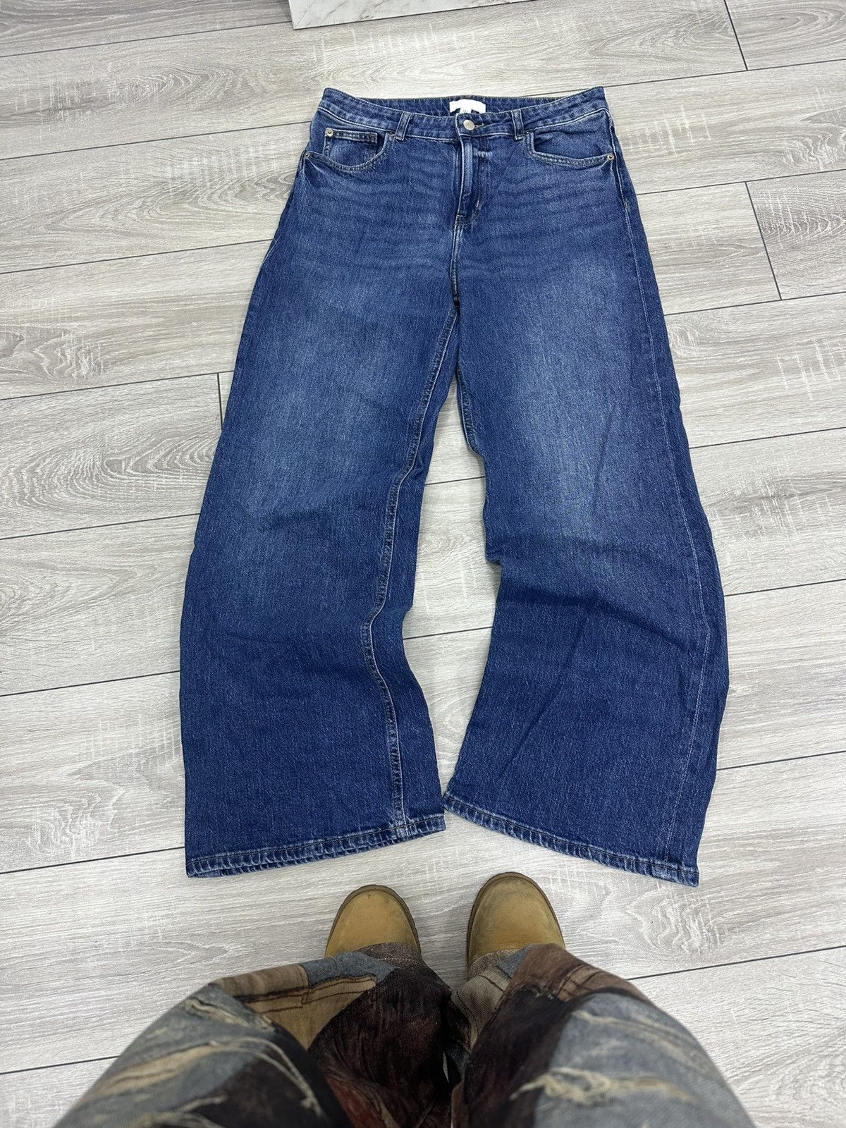 Vintage Baggy Loose Y2K Flared Bootcut Jeans Size US 32 / EU 48 - 4 Thumbnail