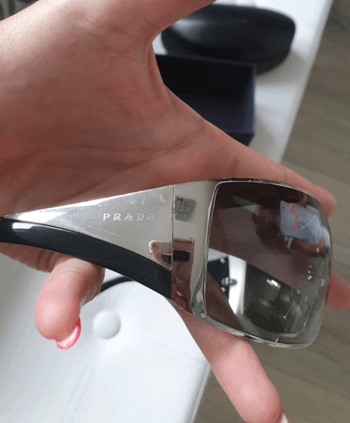 Prada PRADA Sunglasses SPR 2004 Star Mask Fire Chrome Silver Size ONE SIZE - 1 Thumbnail