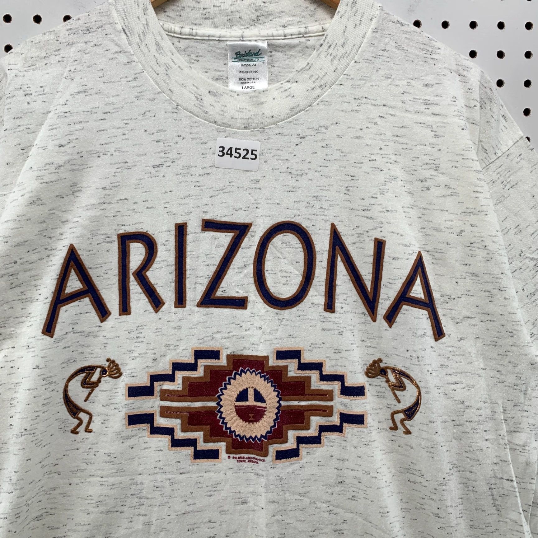 Vintage VINTAGE Arizona Shirt Mens Large White Single Stitch Made USA 22x30.5 Size US L / EU 52-54 / 3 - 6 Thumbnail