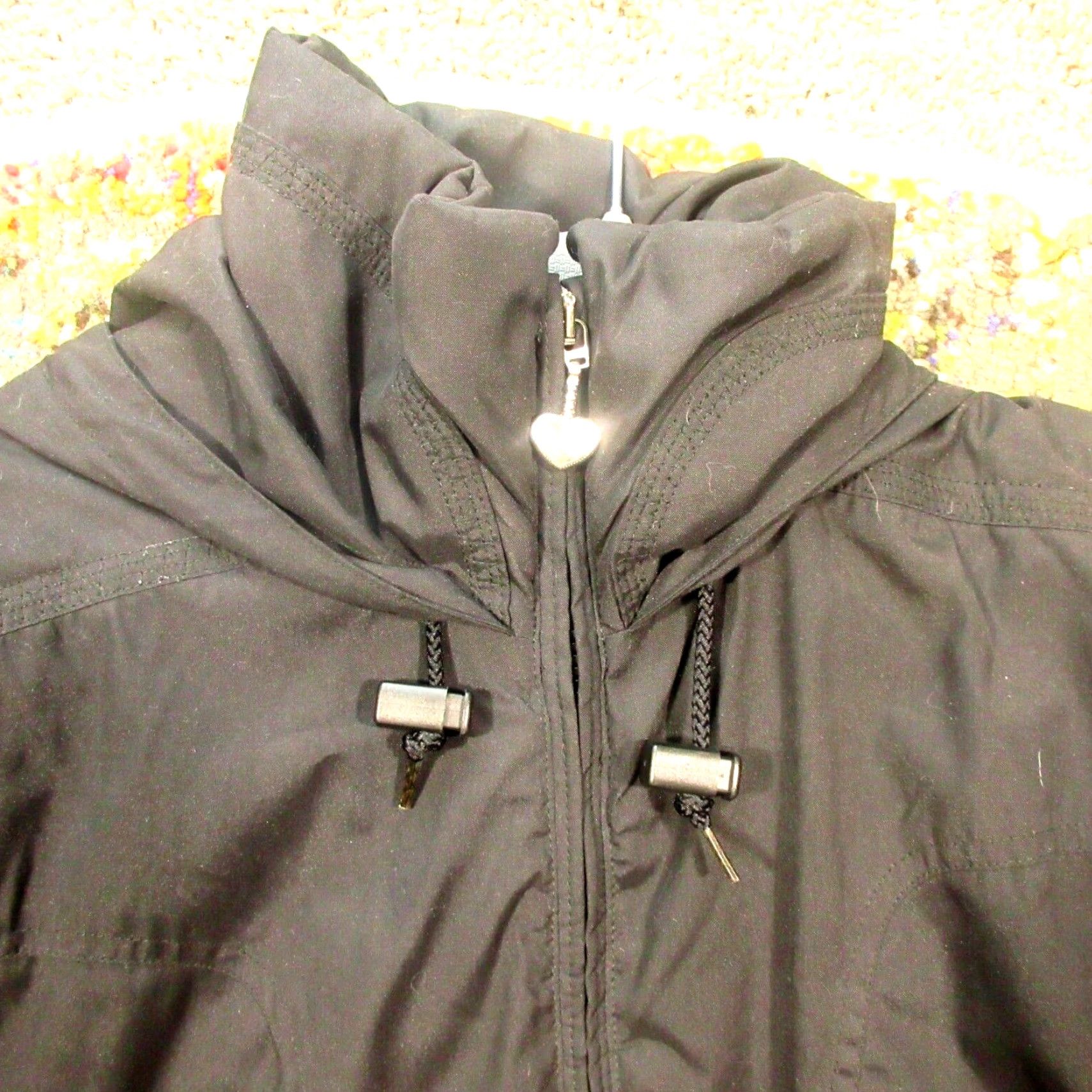 Obermeyer VINTAGE Obermeyer Lined Jacket Womens 8 Black Hooded Parka Ski Snowboard Winter Size M / US 6-8 / IT 42-44 - 4 Thumbnail
