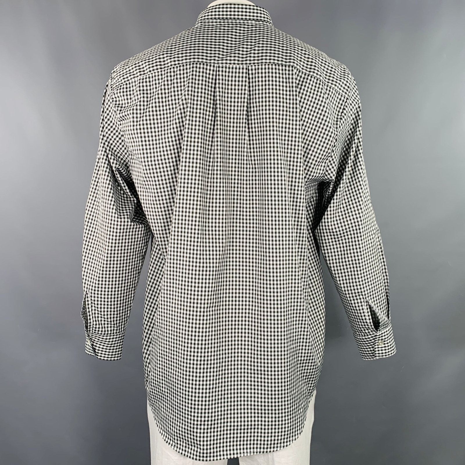 Our Legacy Black White Gingham Polyester One Pocket Long Sleeve Shirt Size US S / EU 44-46 / 1 - 4 Thumbnail