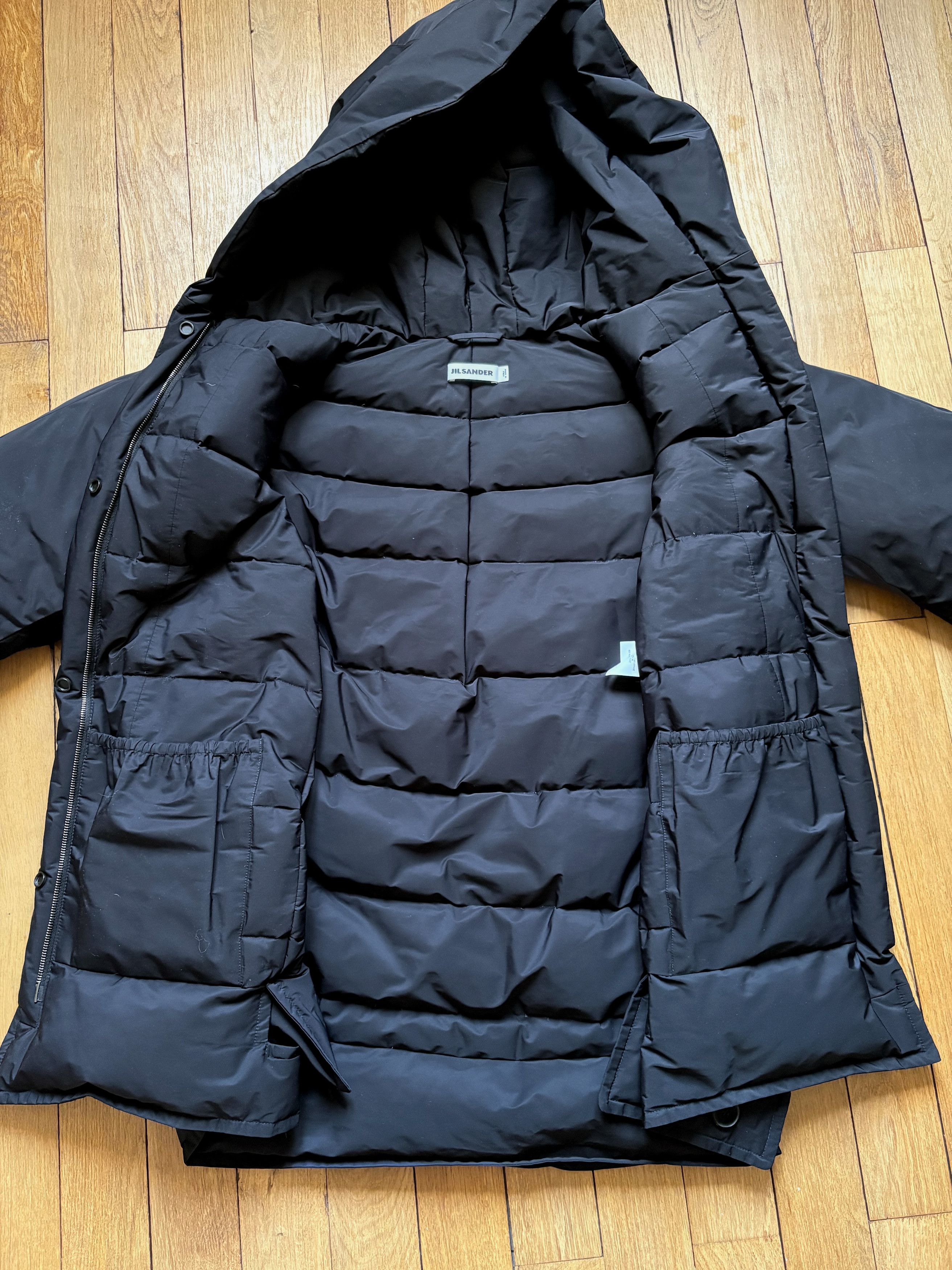 Jil Sander Jil Sander mainline womens black nylon puffer coat Size L / US 10 / IT 46 - 3 Thumbnail