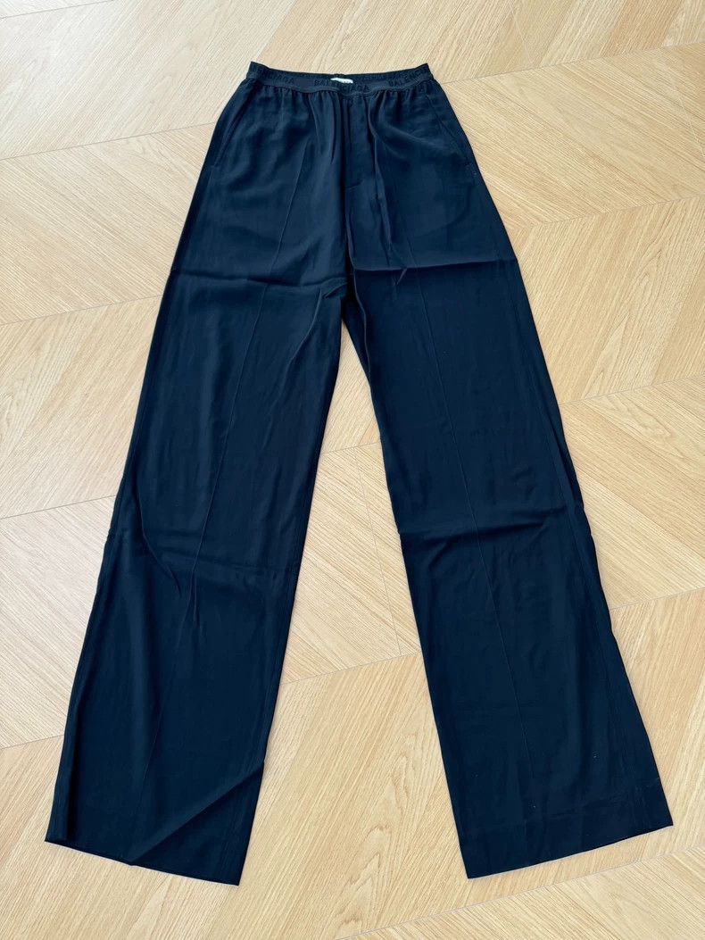 Balenciaga Balenciaga Straight-leg trousers made of draped fabric Size US 34 / EU 50 - 1 Thumbnail