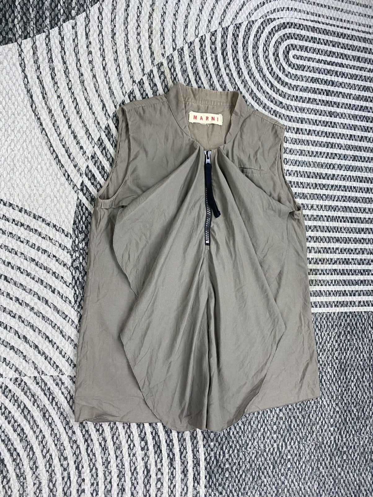Marni 🔥 MARNI Halfzipper Lace Style Sleeveless Jacket Size S / US 4 / IT 40 - 3 Thumbnail