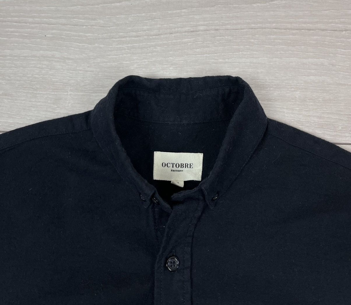 Other Octobre Editions Blue Navy Cotton Button Shirt Size US S / EU 44-46 / 1 - 7 Thumbnail