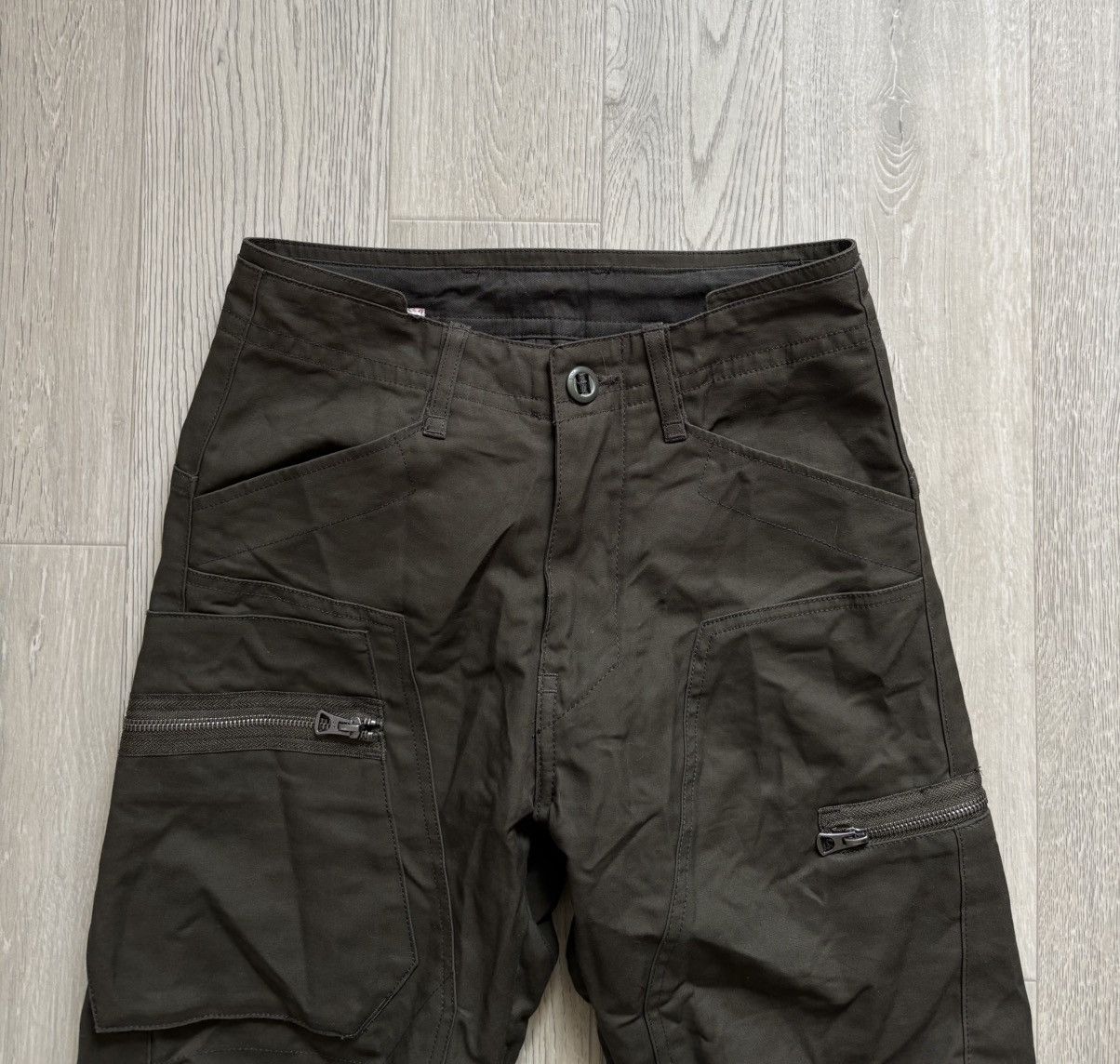 G-Star × Vintage G Star Raw Powel 3D Tapered Cargo Pants Military Army Size 34" / US 12 / IT 48 - 2 Thumbnail