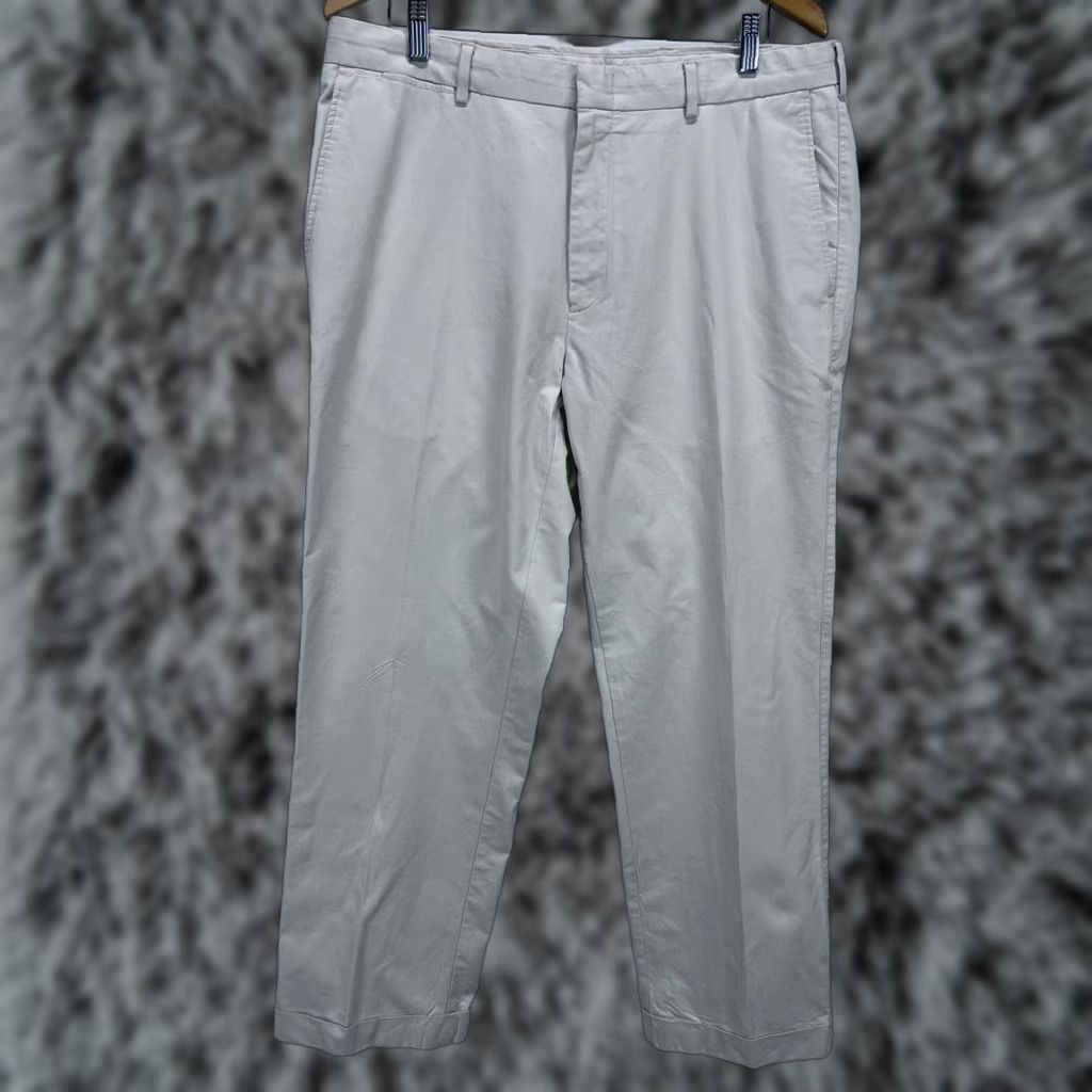 Peter Millar Peter Millar Pants Adult 36 x 29 Beige Flat Front Cuffed Chino Preppy Mens Size US 36 / EU 52 - 1 Thumbnail