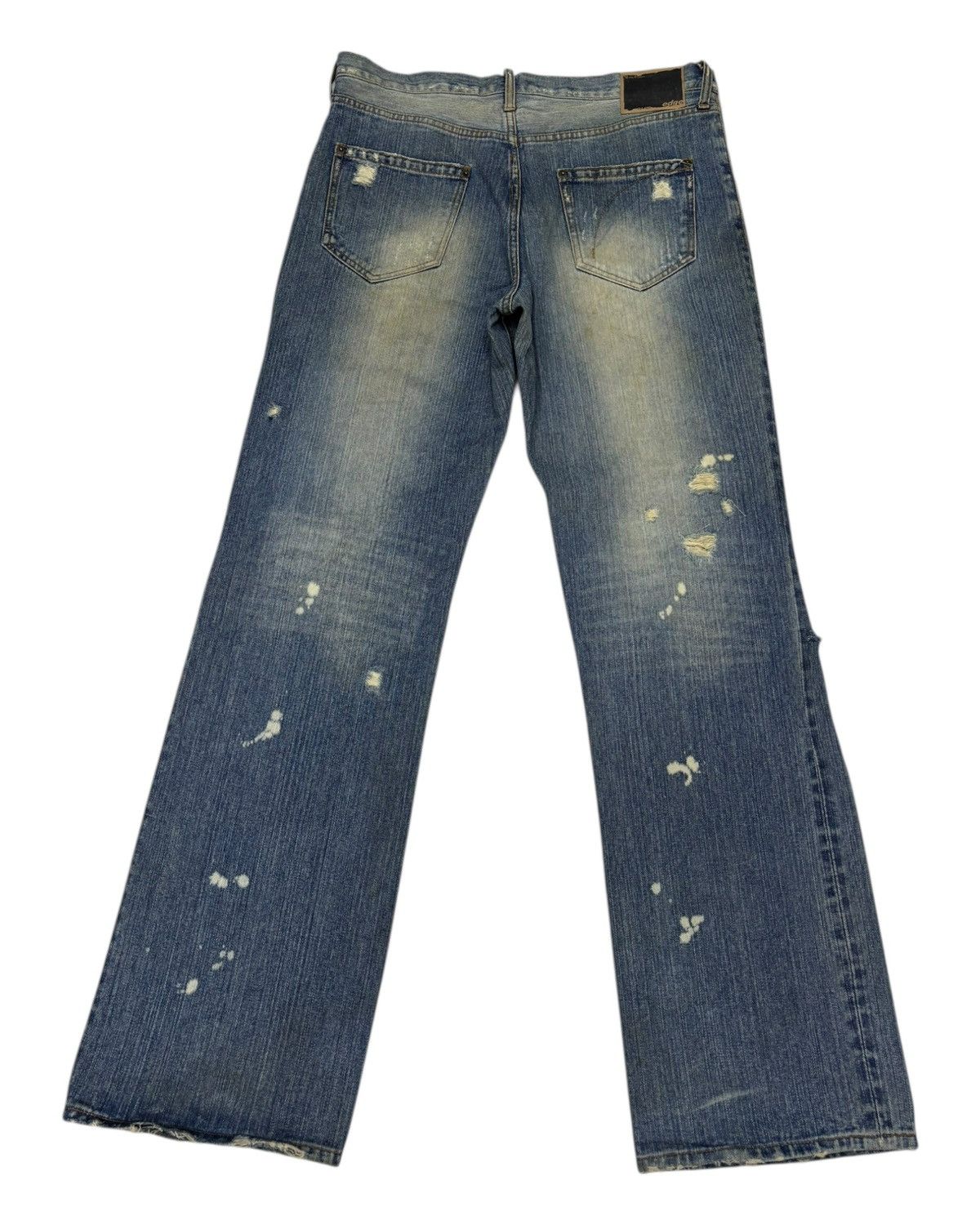 Drain Gang × GOSTAR DE FUGA × Undercover G Land Egde Patchwork Baggy Jeans Distressed Denim Jeans Size US 34 / EU 50 - 3 Thumbnail