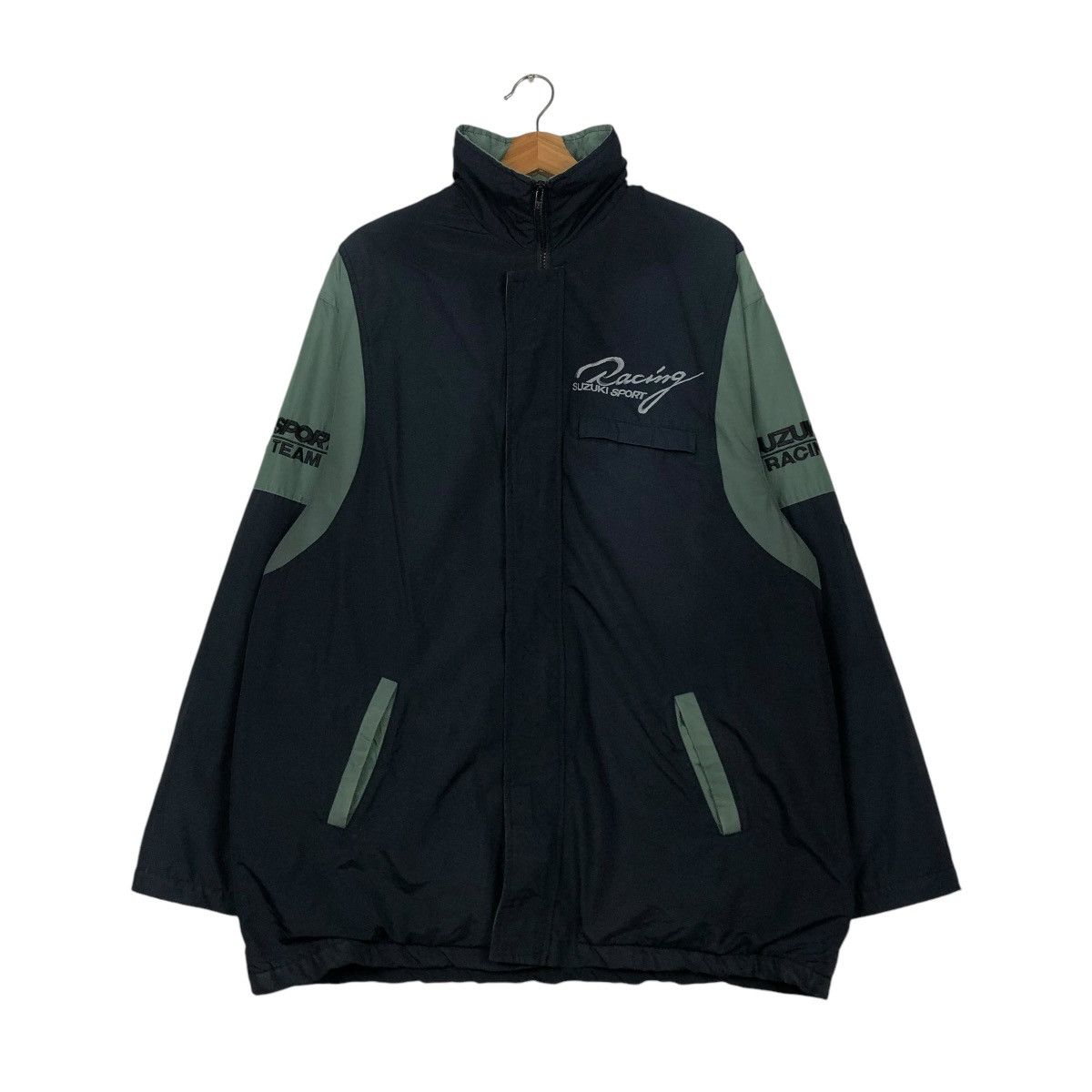 Japanese Brand 🔥VINTAGE ZIPPER LIGHT JACKET SUZUKI SPORT RACING BIG LOGO Size US L / EU 52-54 / 3 - 3 Thumbnail