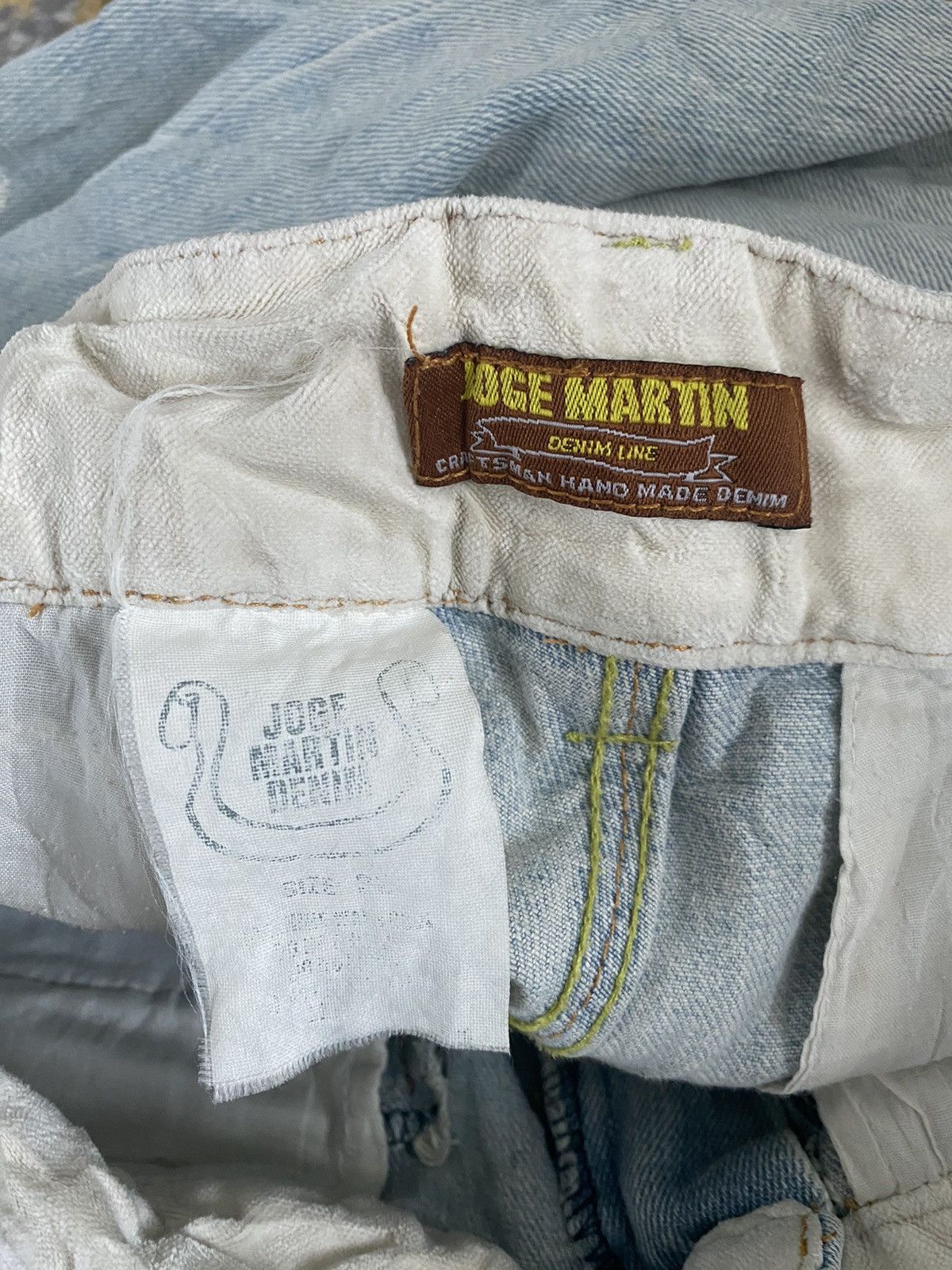 If Six Was Nine × Japanese Brand × The Rolling Stones JAPAN BRAND JOGE MARTIN DISTRESS PAINTED BANDANA DENIM Size US 31 - 7 Thumbnail