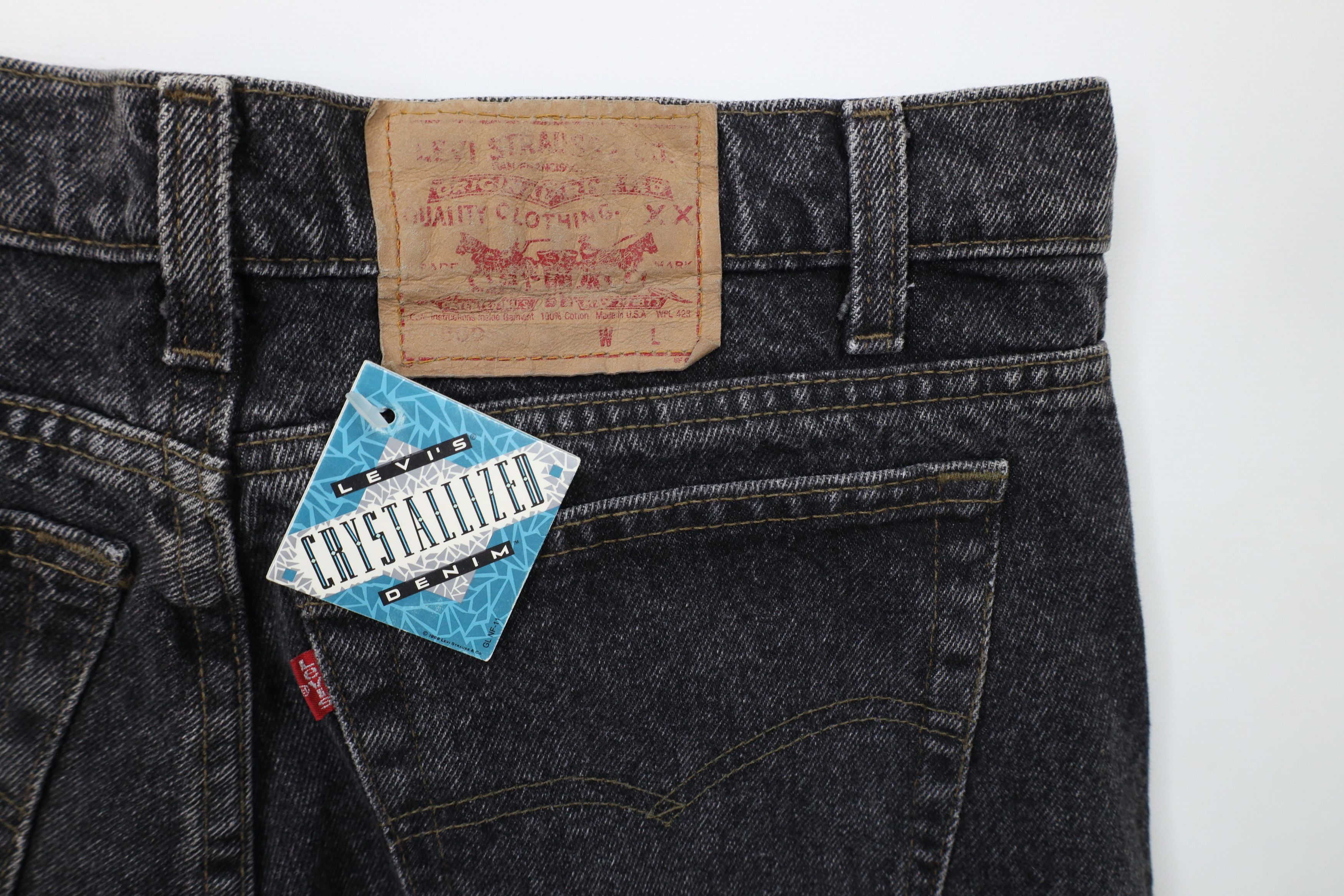 Levi's × Vintage Deadstock Vintage 80s Levis 550xx Crystallized Jeans Size US 34 / EU 50 - 8 Thumbnail