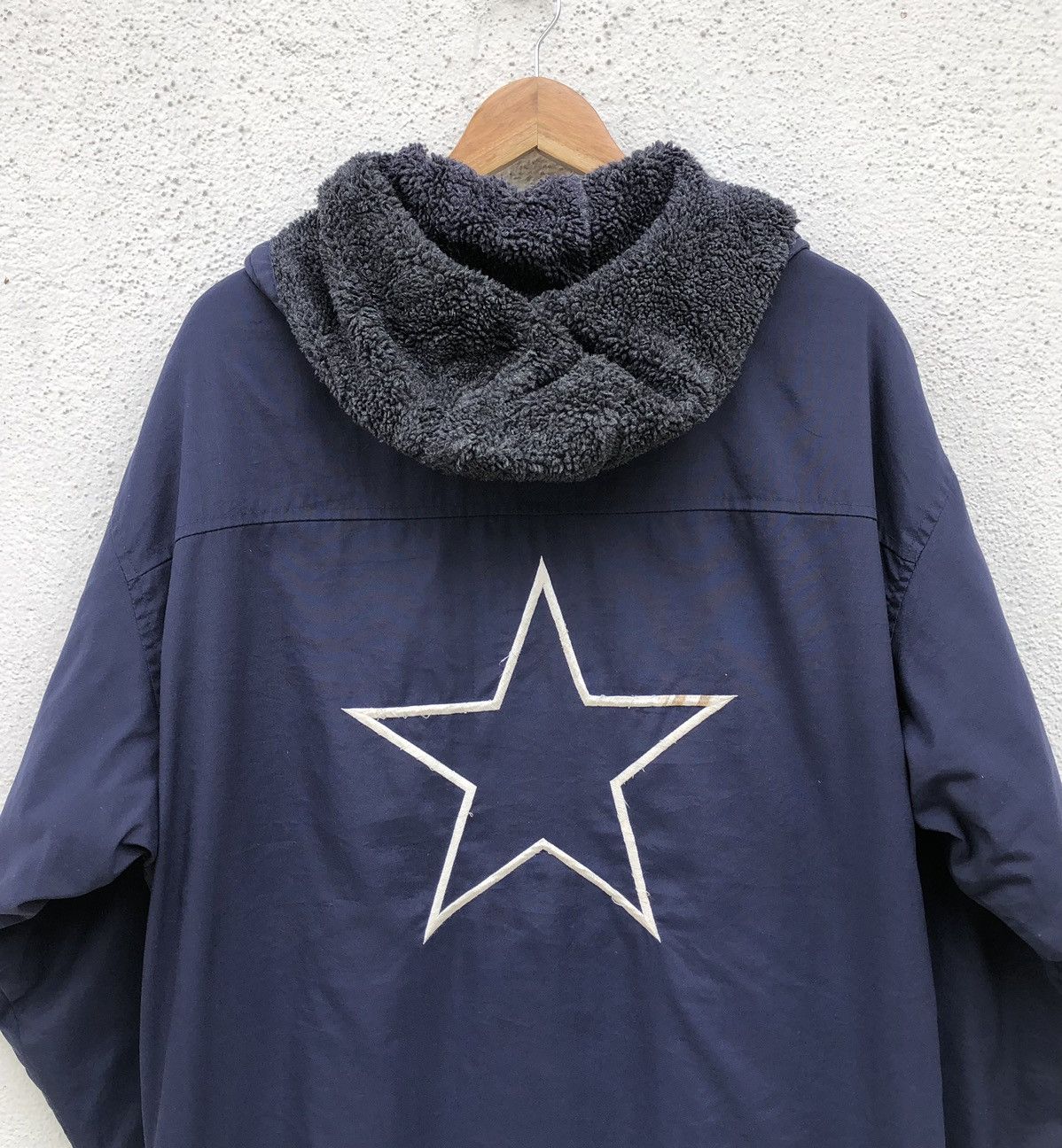 NFL Vintage Dallas COWBOYS NFL Sport Lined Fleece Long Jacket Size US L / EU 52-54 / 3 - 5 Thumbnail