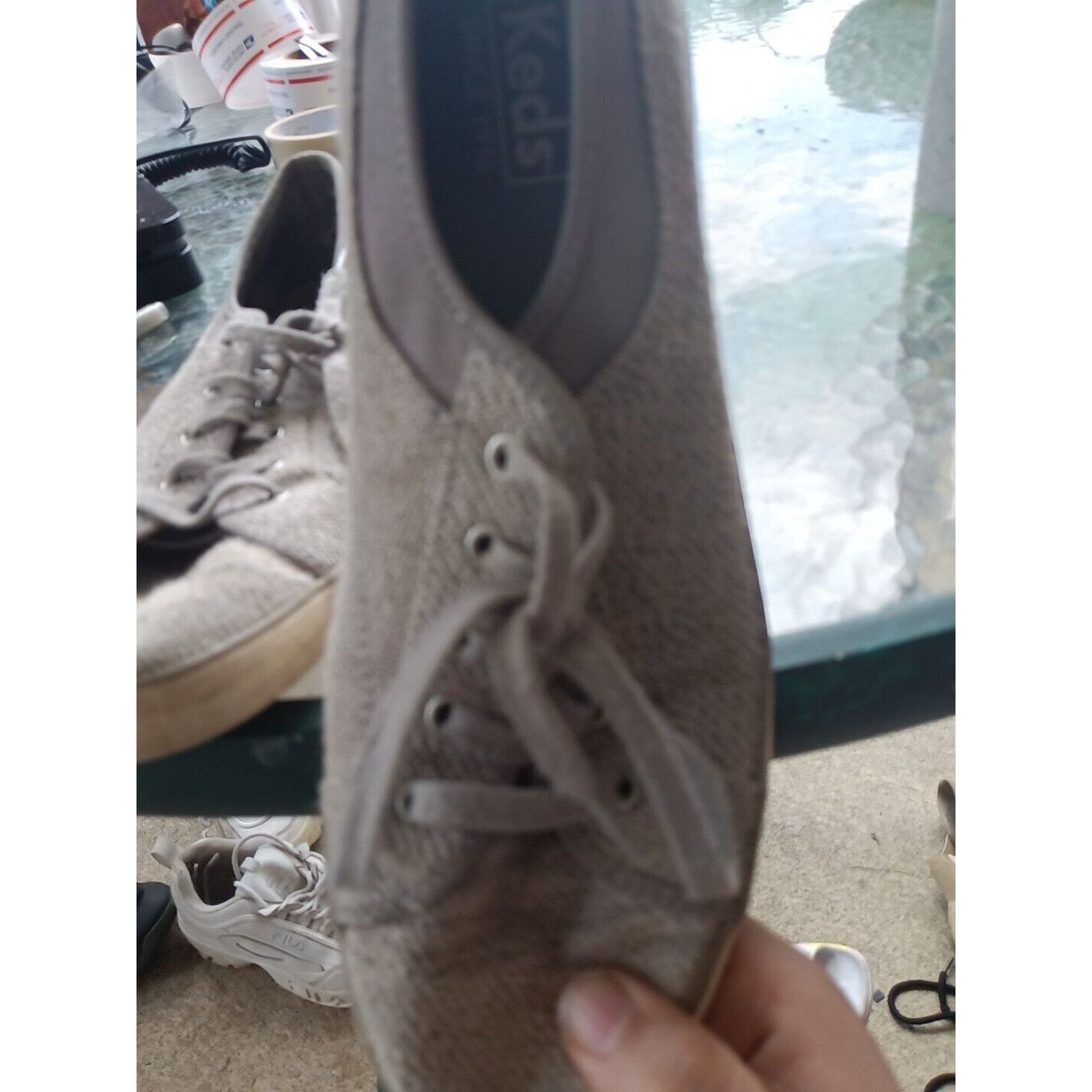 Keds KEDS Gray Lace Up Fashion Sneakers Fabric Women’s Size 9 Size US 9 / IT 39 - 5 Thumbnail