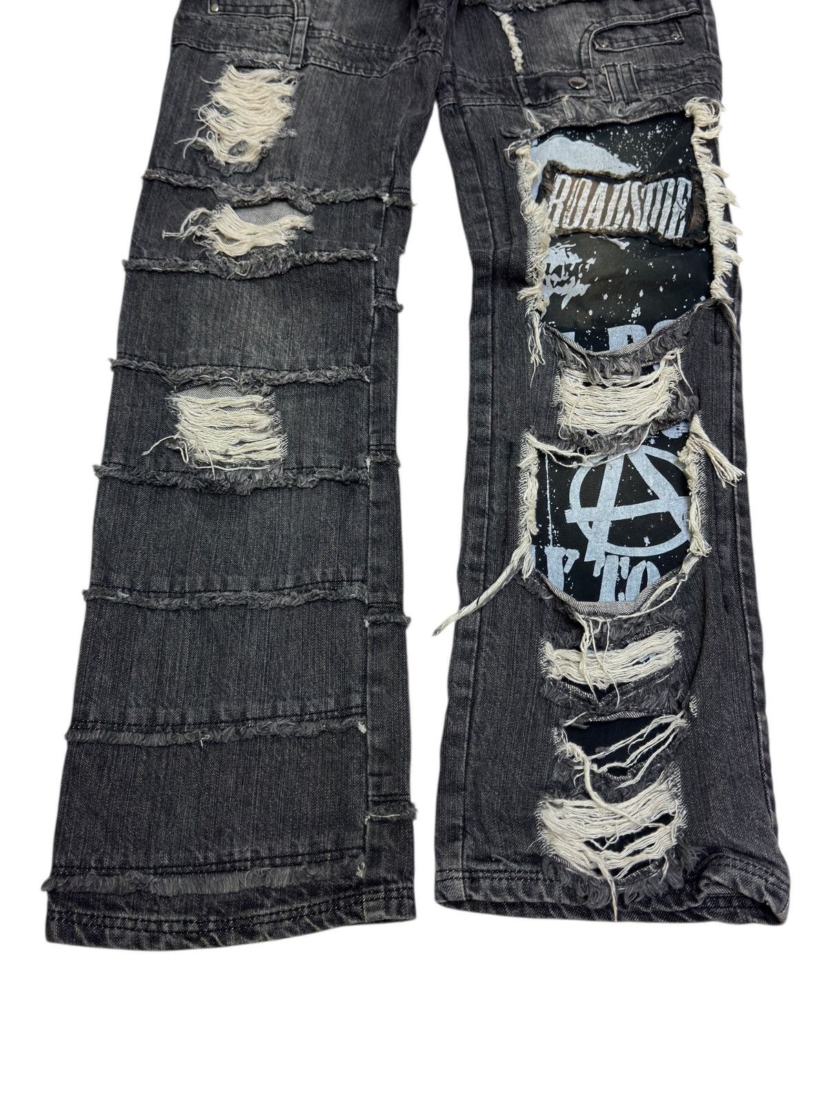 Hysteric Glamour Sex Pot Revenge Heavy Distressed Jeans – Harajuku Punk Style Size US 29 - 8 Thumbnail