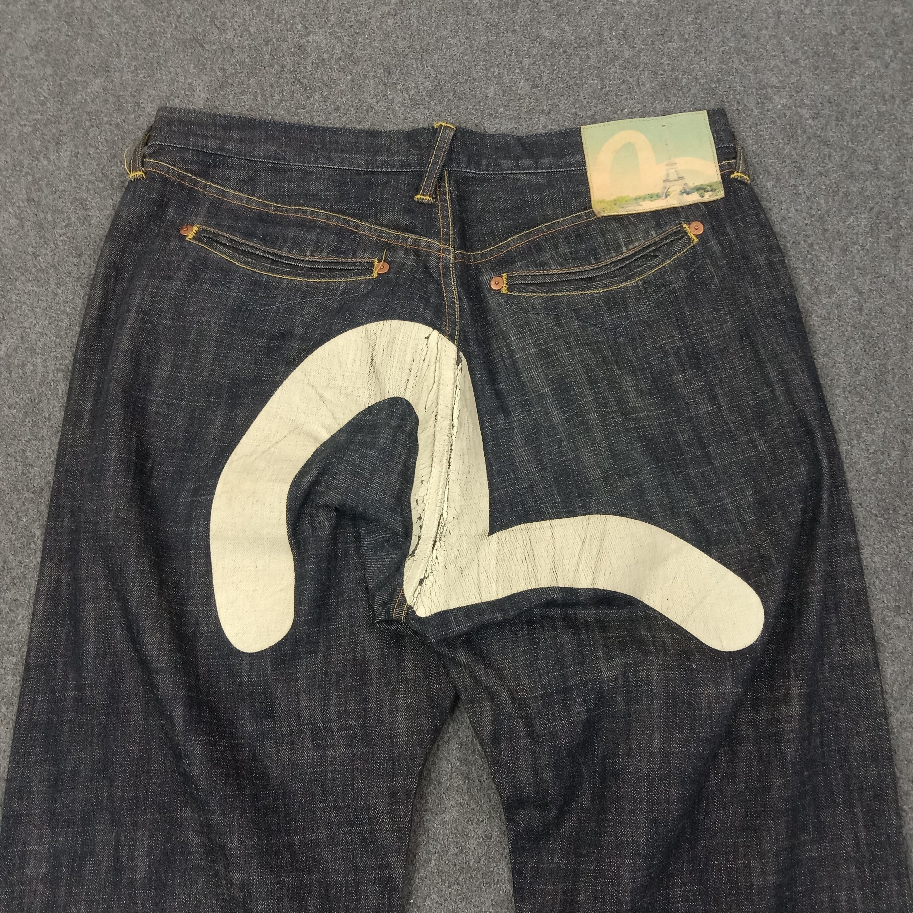 Evisu Evisu Paris Selvedge Japan Brand Daicock Denim Jeans C258N30 Size US 37 - 2 Thumbnail