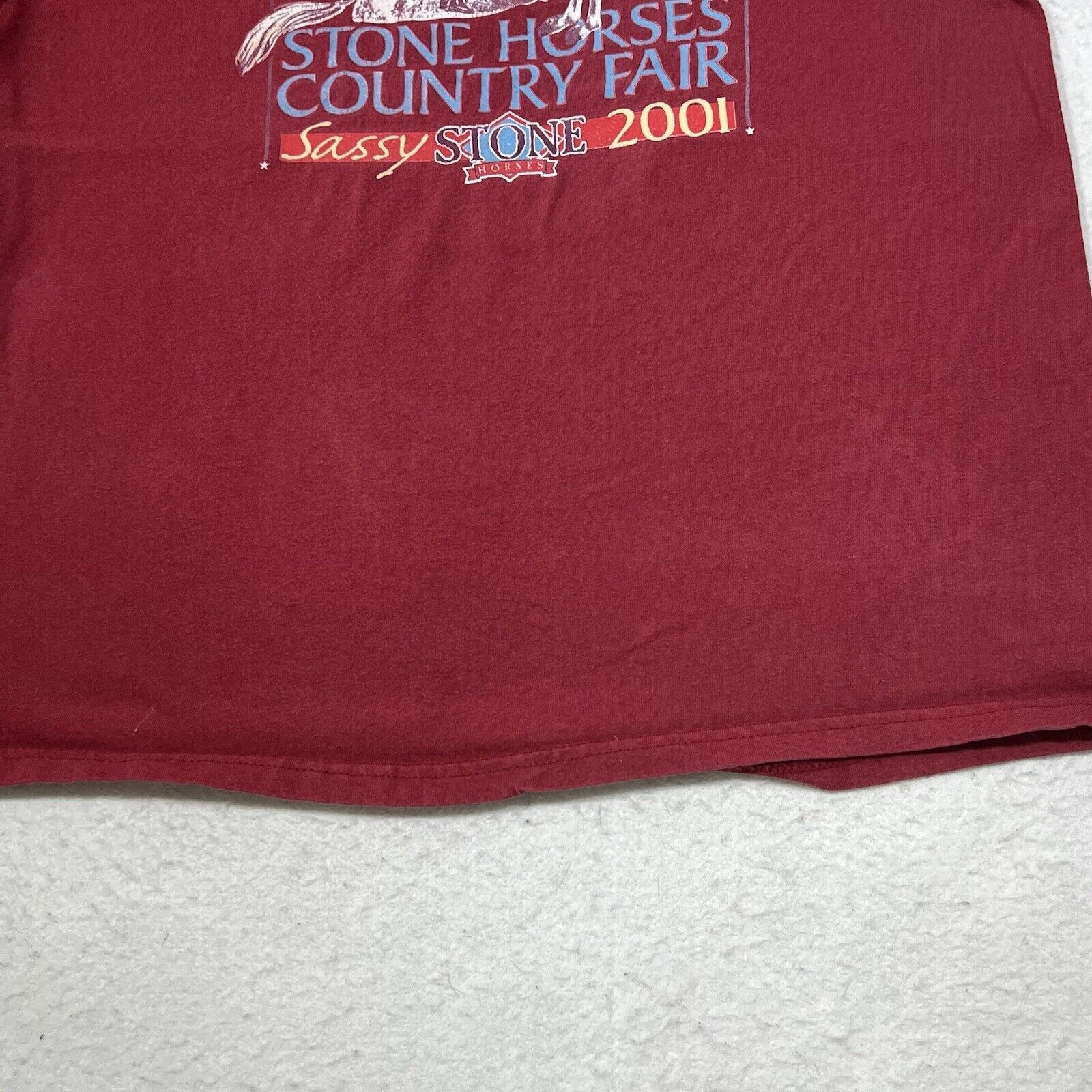Hanes Vintage Hanes Stone Horses Country Fair Jockey Graphic Tee Size US L / EU 52-54 / 3 - 6 Thumbnail