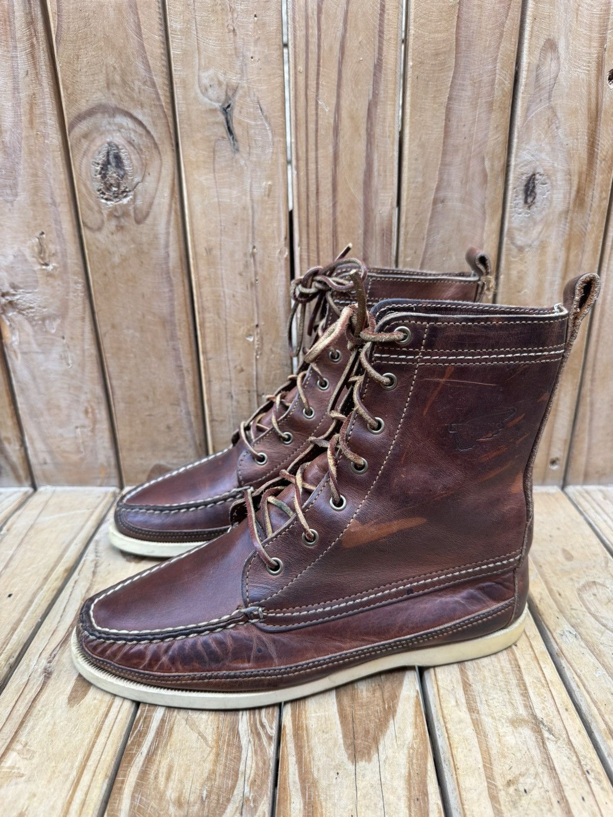 Red Wing Red Wing For J.Crew brown wabasha leather boots US 5 E UK 4 Size US 5 / EU 37 - 5 Thumbnail