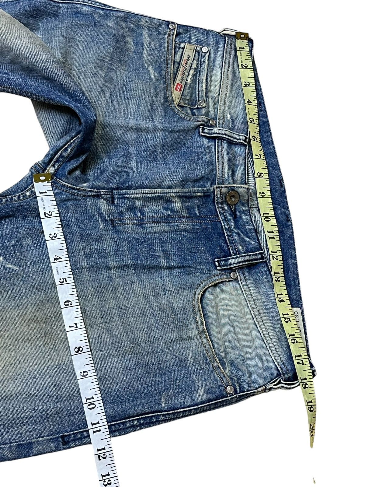 Diesel SICK🔥DIESEL LTD ZATINY MUD DISTRESSED MADE IN ITALY JEANS Size US 35 - 16 Thumbnail