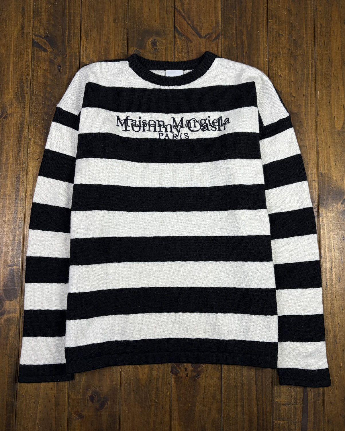 Maison Margiela Tommy Cash Sweater Black / White | Grailed