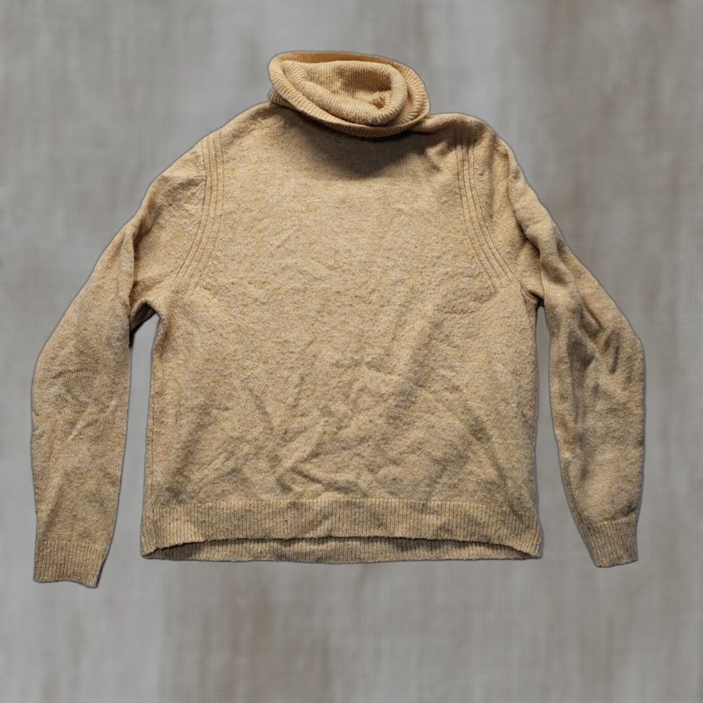 Vintage A New Day Sweater Shirt Adult Women Small Beige Tan A New Day Pullover Turtleneck Knit Casual Fall Winter Women Size S Beige Size S / US 4 / IT 40 - 1 Thumbnail