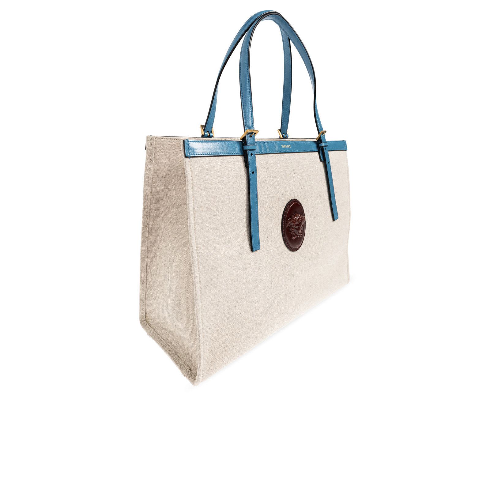 Versace VERSACE Medusa Large Blue Shopper Shoulder Bag New & Authent Size ONE SIZE - 3 Thumbnail