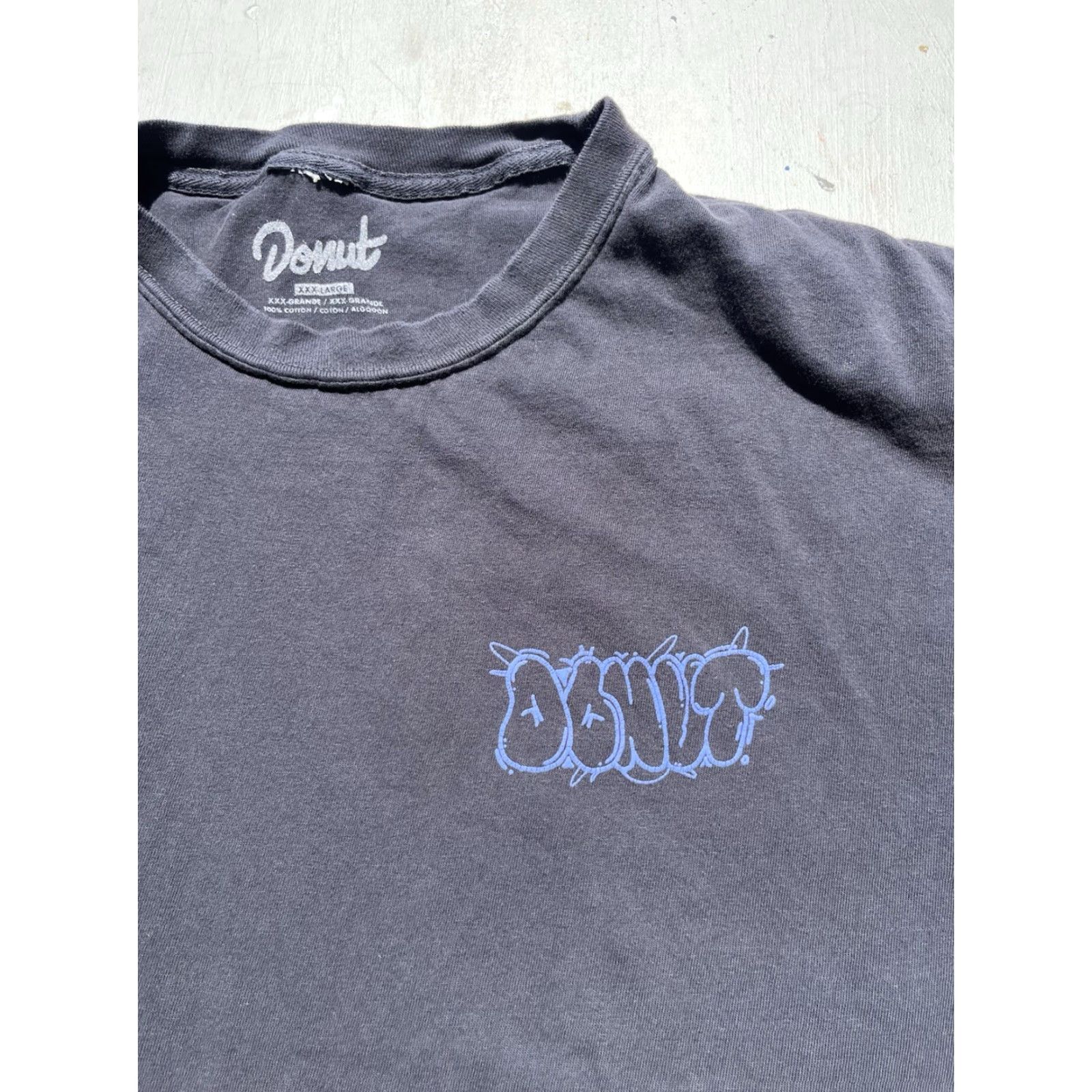 Vintage Men’s Donut T-Shirt Black 3XL Oversized Media Street Hip Hop City Shirt Men Size US XXL / EU 58 / 5 - 3 Thumbnail