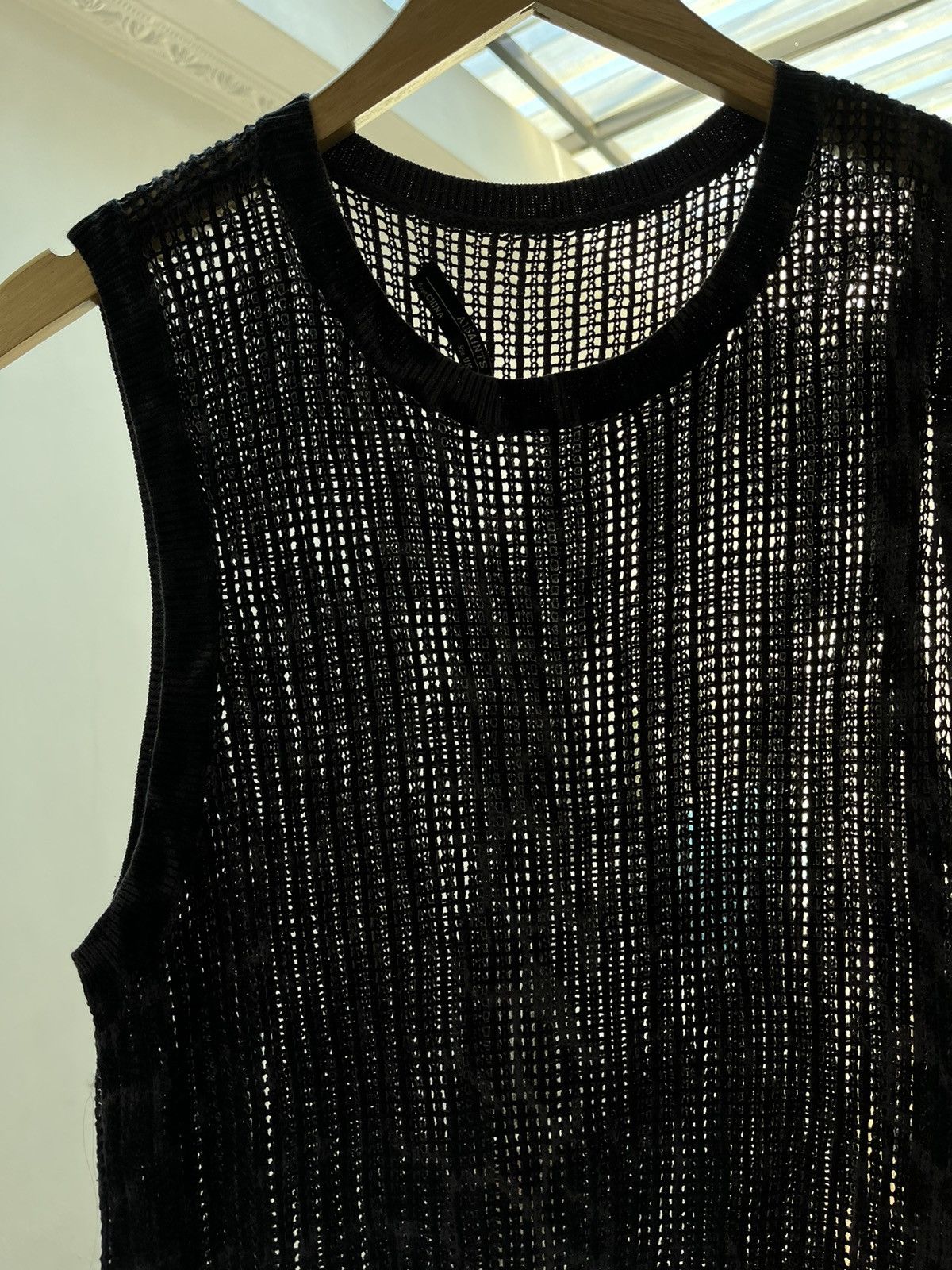 Allsaints × If Six Was Nine × Japanese Brand Mesh Knitwear Vest Crochet Allsaints Avant Garde Size US M / EU 48-50 / 2 - 5 Thumbnail