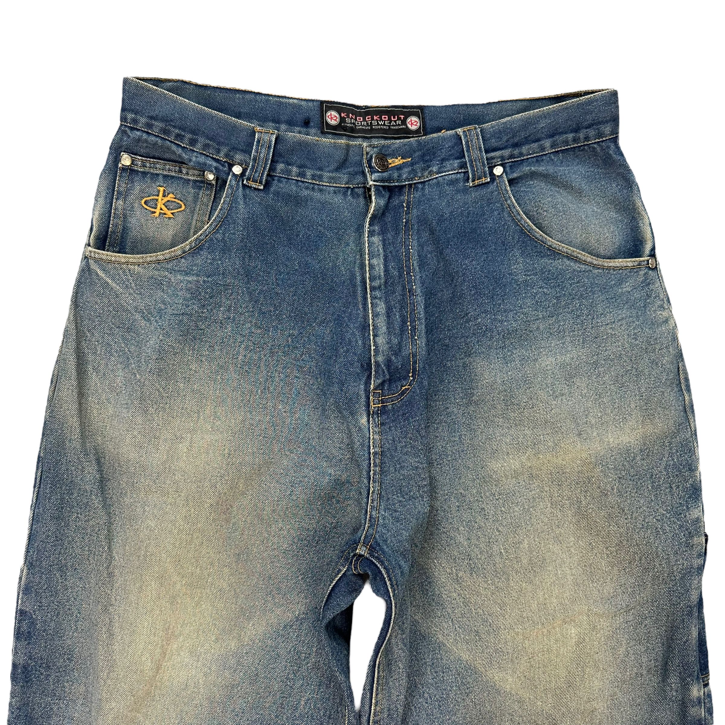 Japanese Brand KNOCKOUT SPORTSWEAR DENIM PANT #8102-203 Size US 35 - 5 Thumbnail