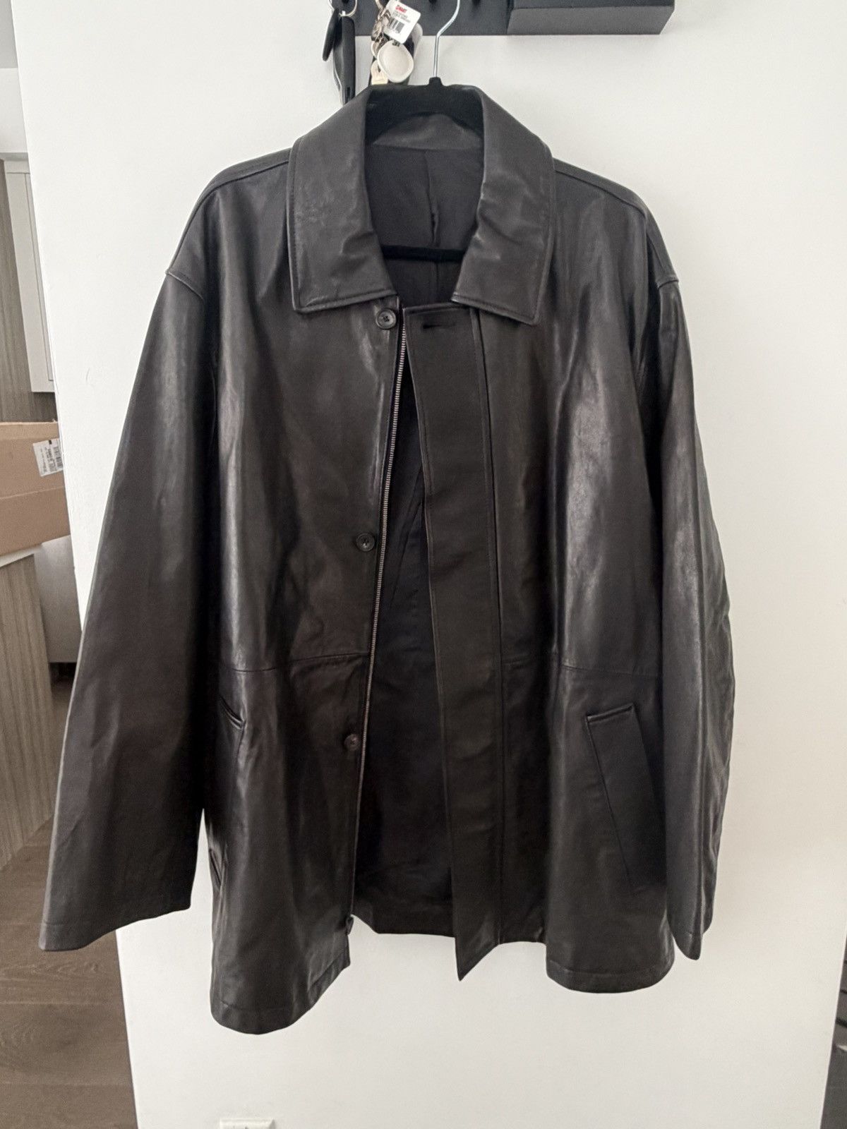 Stein Stein St. 622 Goat Leather Car Coat Size US M / EU 48-50 / 2 - 2 Thumbnail
