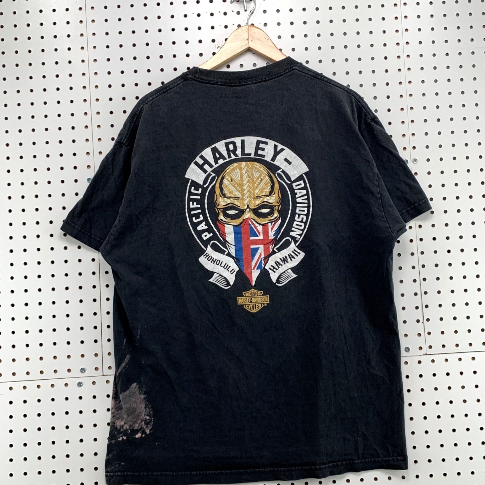 Harley Davidson Harley-Davidson Motorcycle Shirt Black Skull Honolulu Hawaii Adult Large 22x29.5 Mens Size US L / EU 52-54 / 3 - 2 Thumbnail