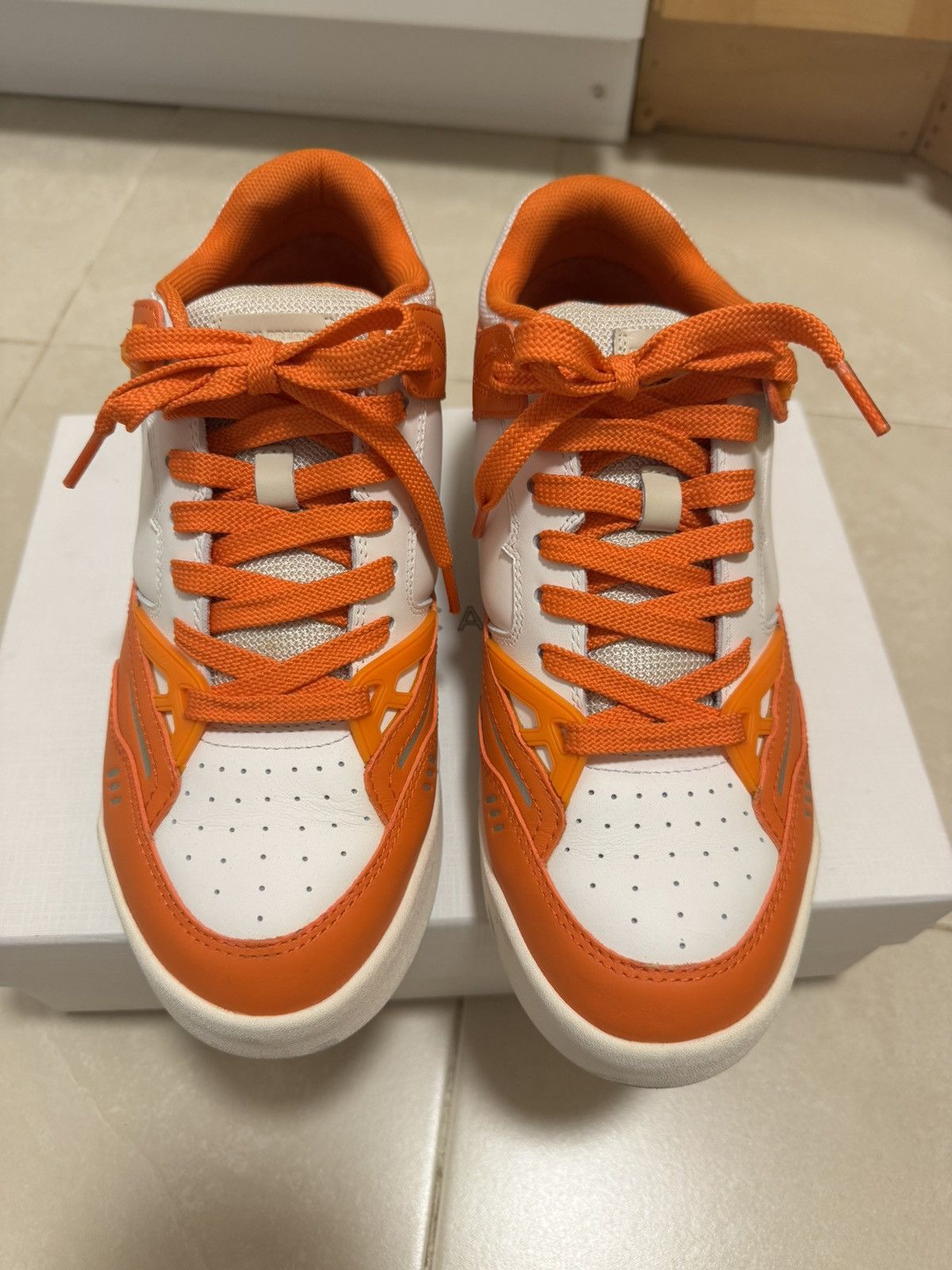 Heron Preston Heron Preston Low Key Logo Low-Top Leather Sneakers Size 41 Size US 8 / EU 41 - 2 Thumbnail
