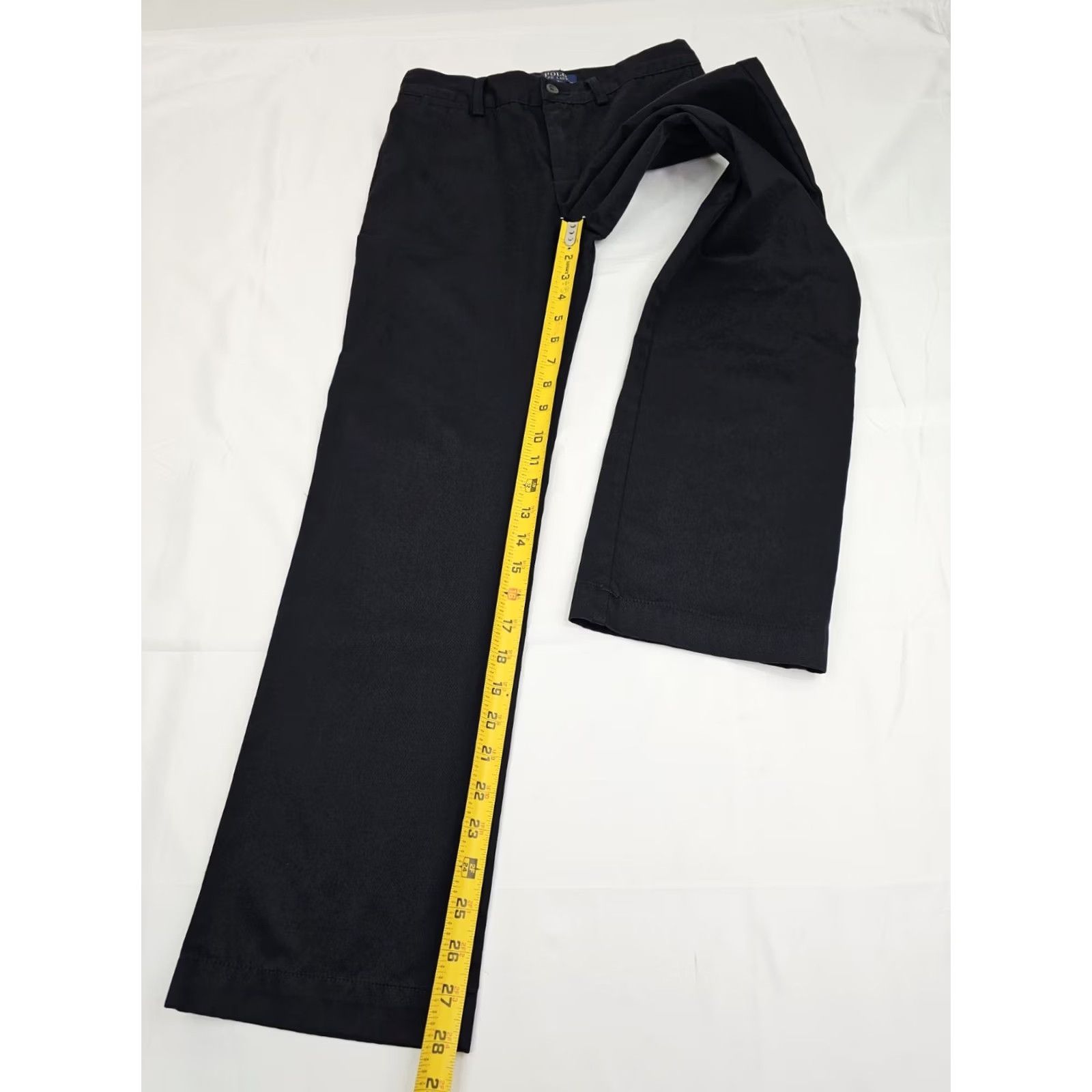 Polo Ralph Lauren Ralph Lauren Polo Straight Leg Pants Women 14 Black Cotton EUC 26x28 Casual Work Dress Jeans Size 36" / US 14 / IT 50 - 3 Thumbnail