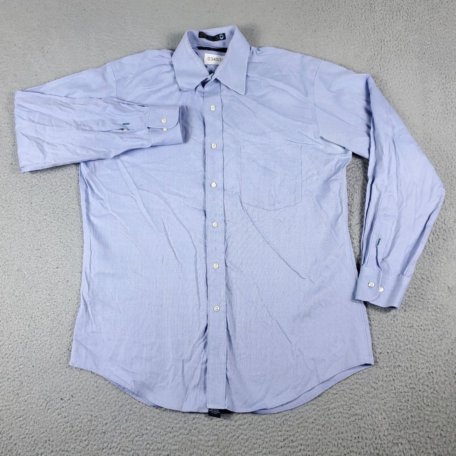 Tommy Hilfiger Tommy Hilfiger Button-Up Shirt Mens Medium Blue Long Sleeve Casual Classic Size US M / EU 48-50 / 2 - 2 Thumbnail