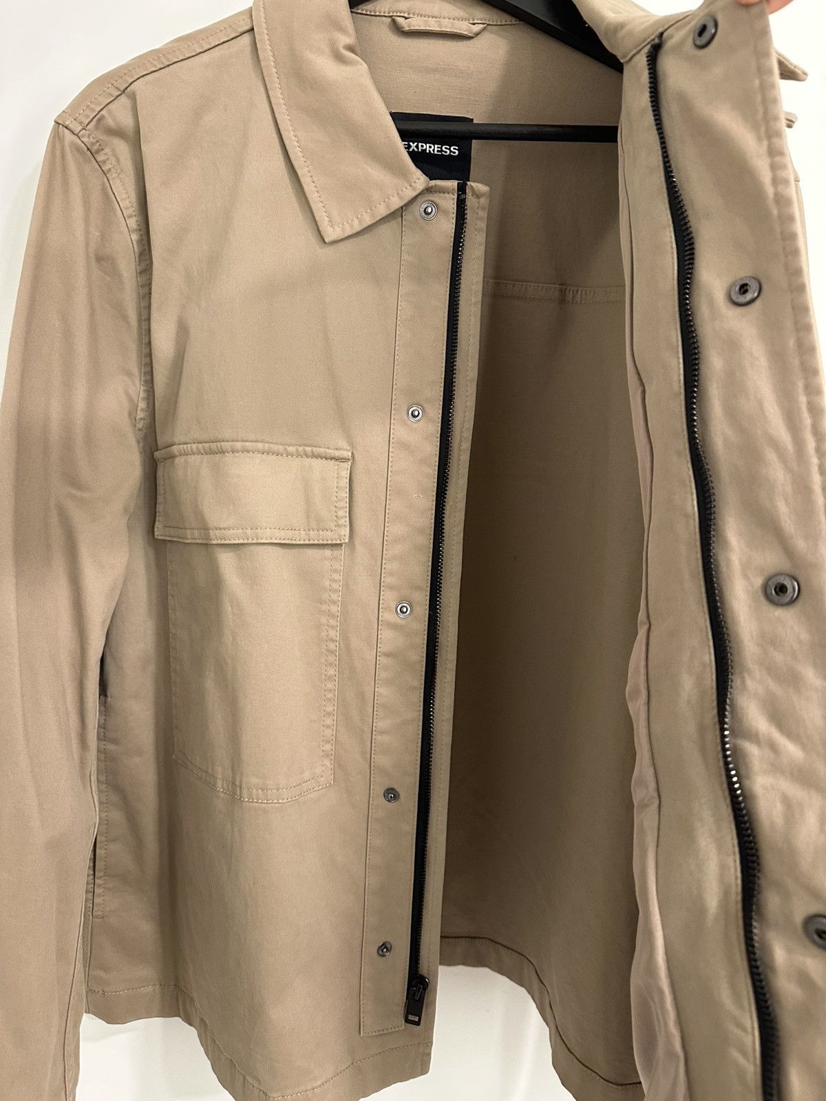 Express Express Cotton Utility Field Jacket Tan Size US M / EU 48-50 / 2 - 3 Thumbnail