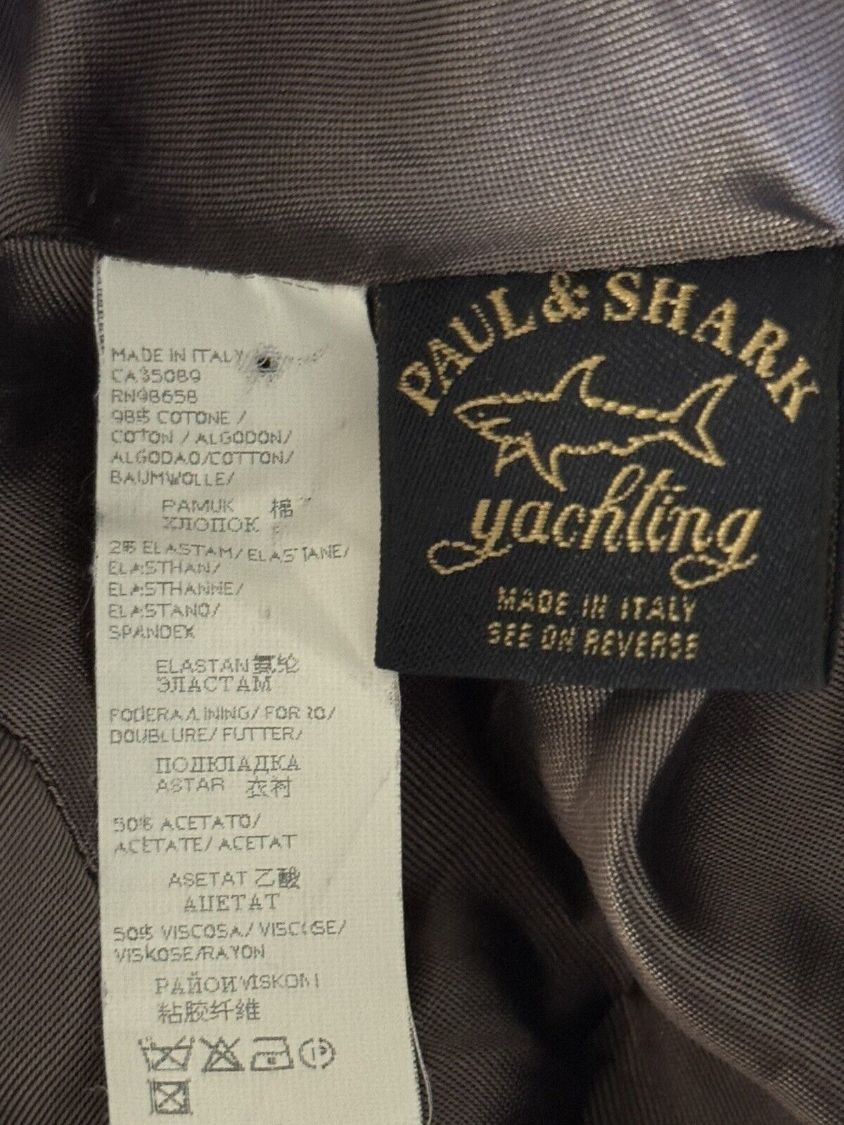 Paul & Shark Paul & Shark Baseball Cap Suede Aqualeather Brown Small Size ONE SIZE - 4 Thumbnail