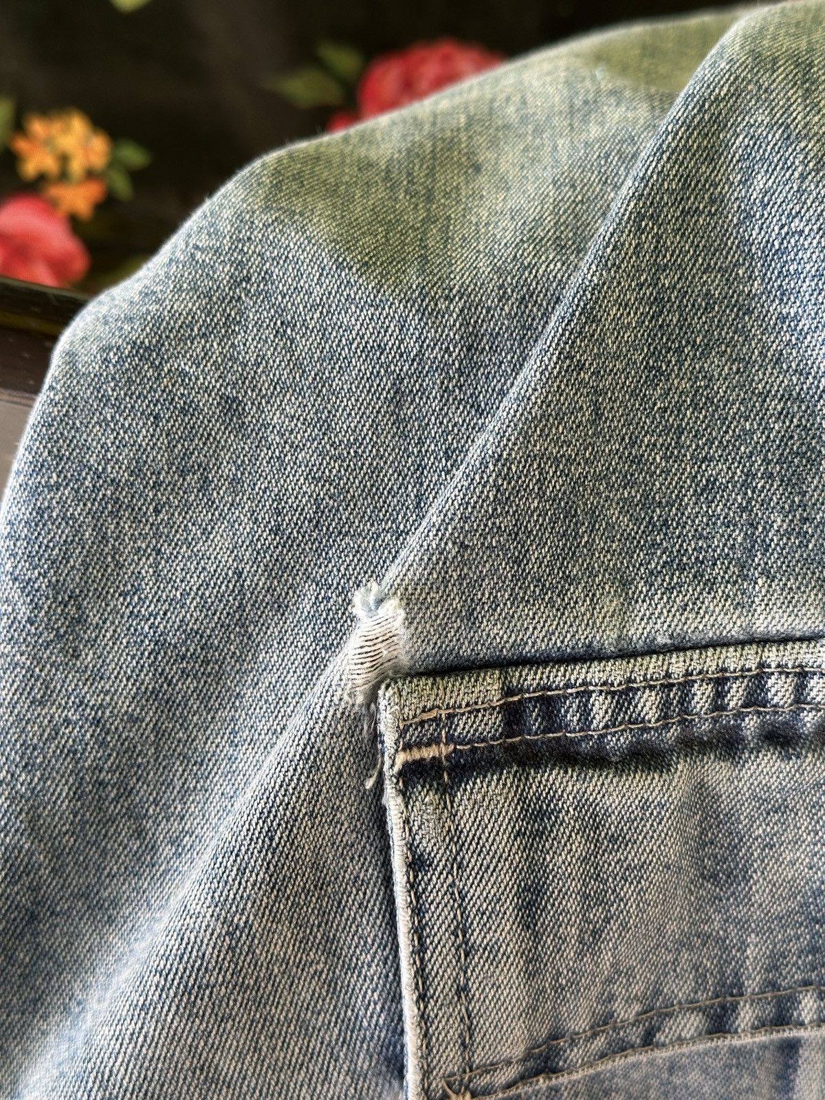 Vintage Distress Denim💥 Vintage Lee Dungaree Capenter💥 Size US 38 / EU 54 - 5 Thumbnail