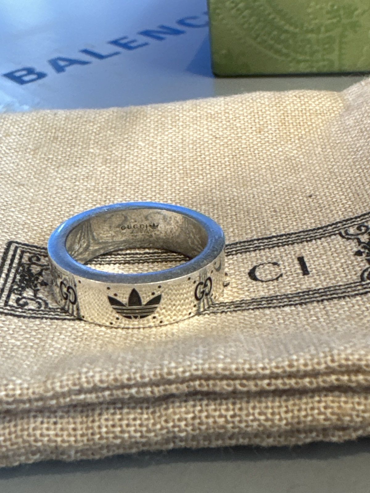 Adidas × Gucci Gucci Adidas ring silver size M/N Size ONE SIZE - 3 Thumbnail