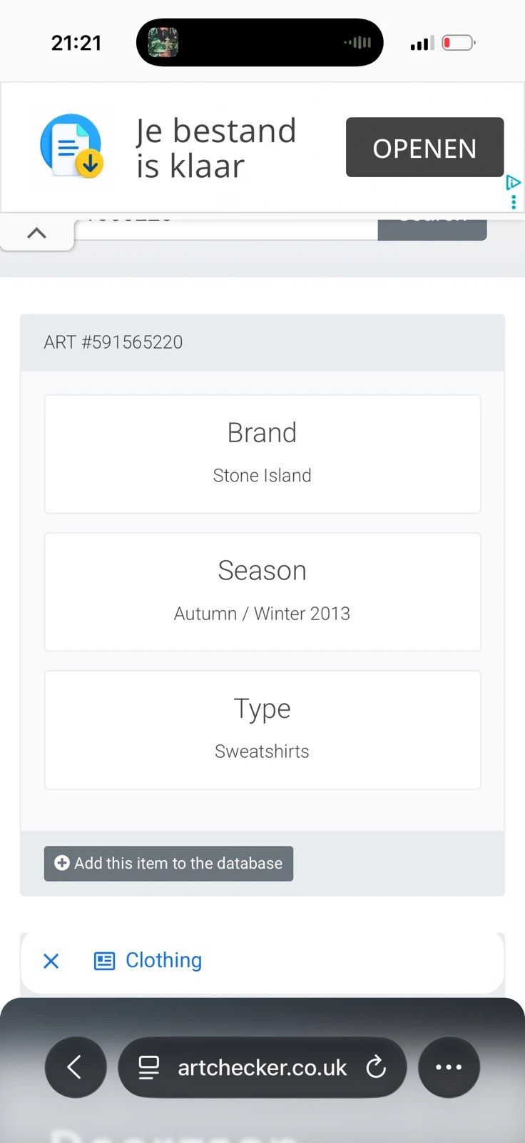 Stone Island Stone Island zip hoodie AW2013 Size US L / EU 52-54 / 3 - 9 Thumbnail