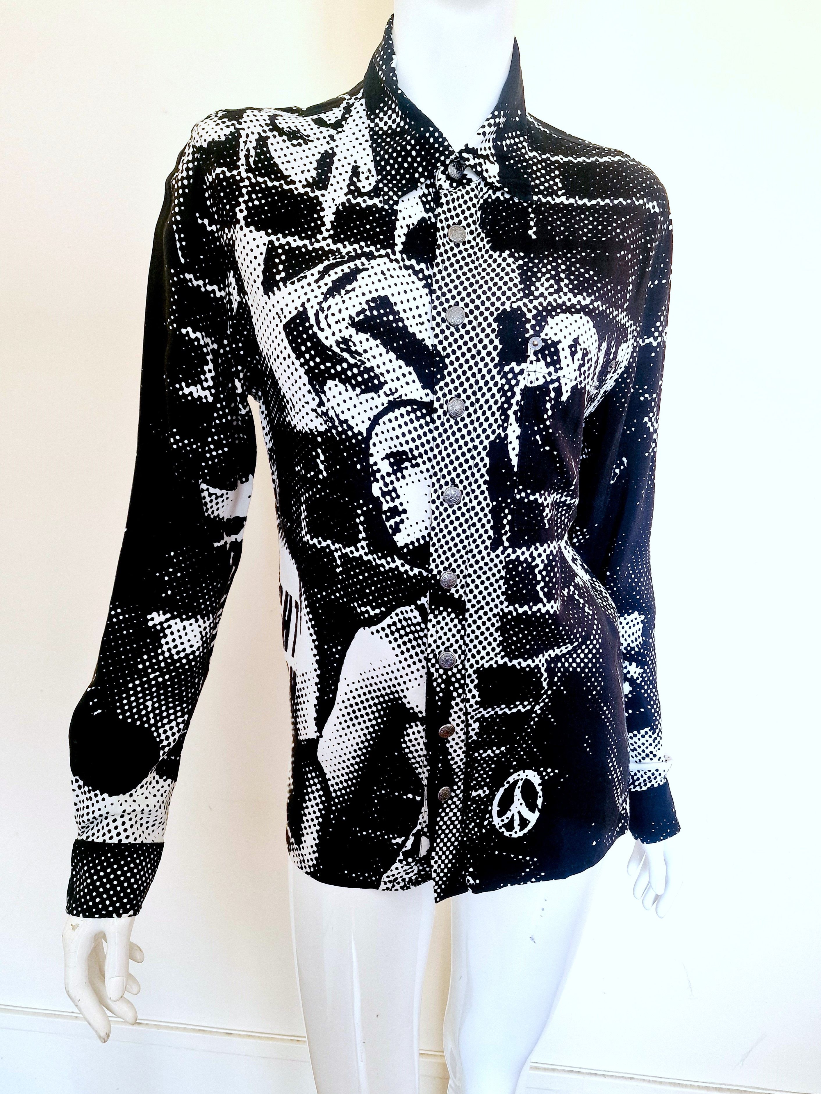 Jean Paul Gaultier Jean Paul Gaultier Fight Against Racism A/W 1997 Top Shirt Size S / US 4 / IT 40 - 2 Thumbnail
