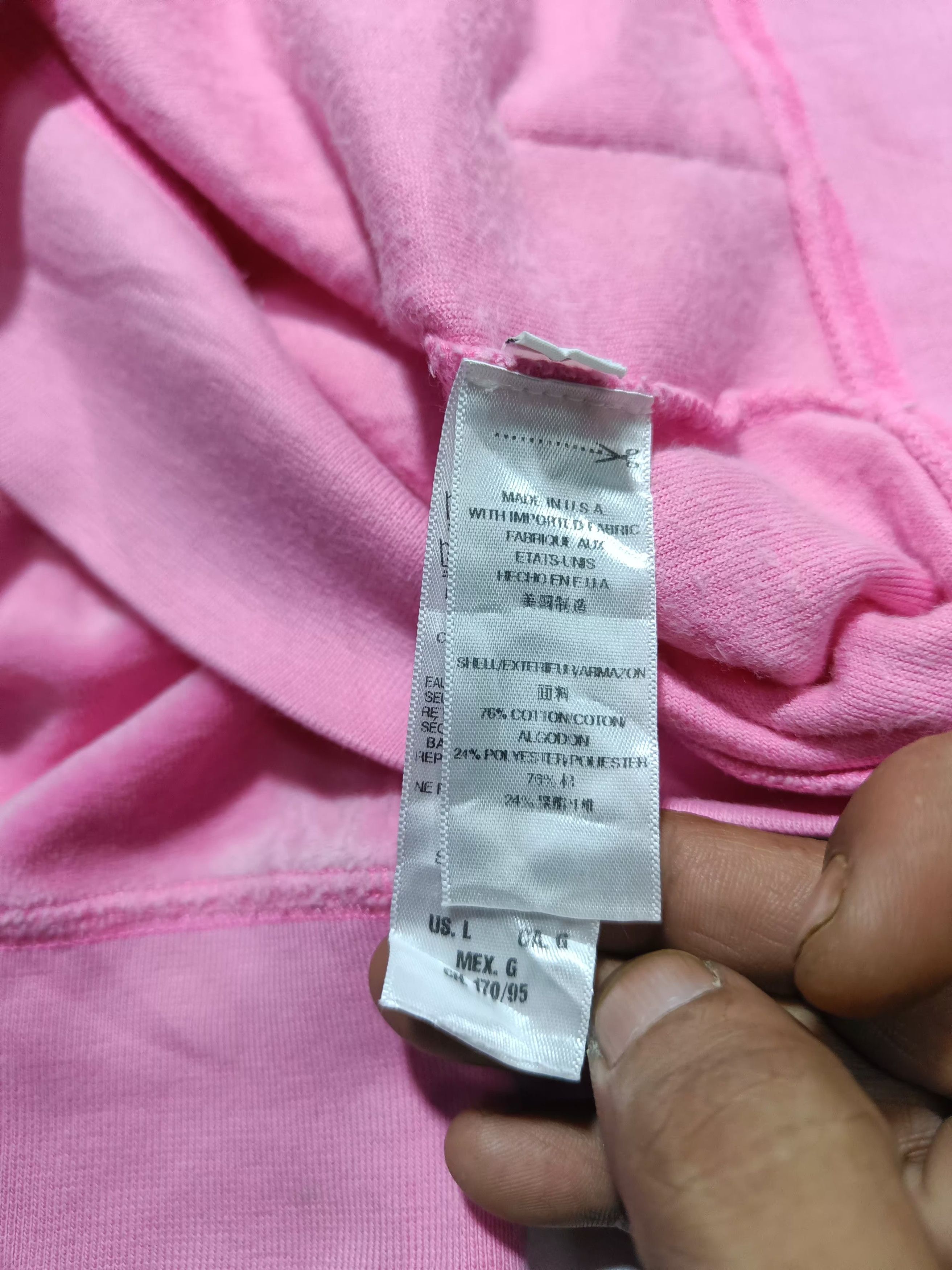 Juicy Couture Vintage JUICY COUTURE Pink Velvet Zipper Hoodie Size L / US 10 / IT 46 - 11 Thumbnail
