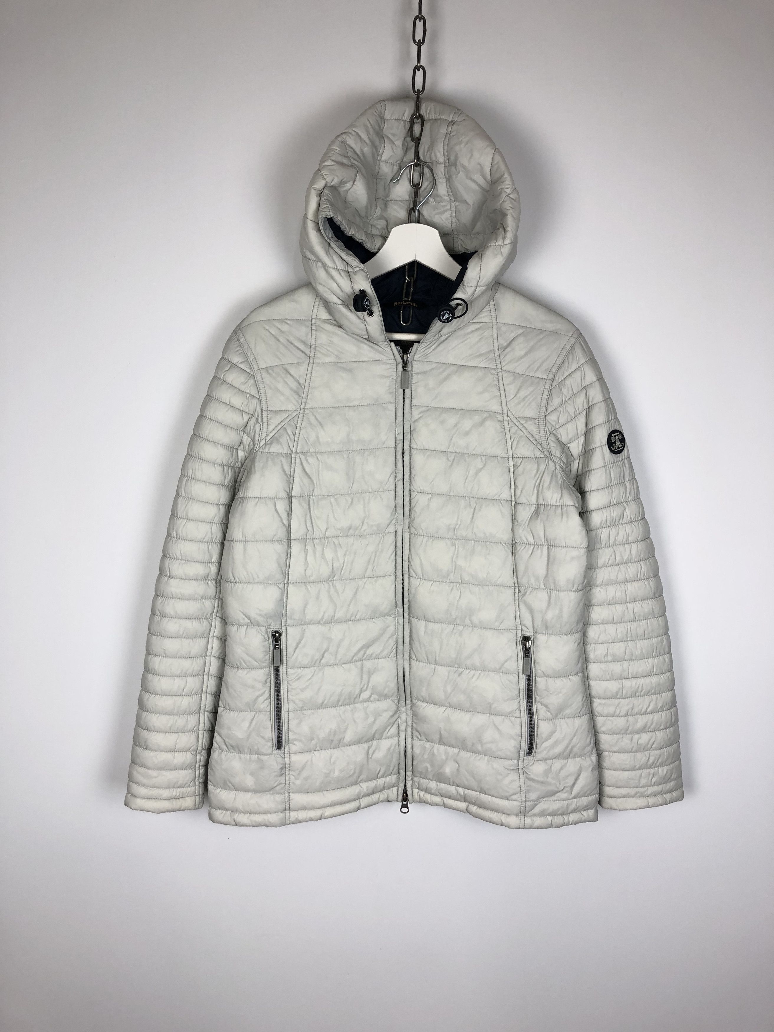 Barbour Barbour Fibre Down Puffer Jacket White size US12 EU42 Size XL / US 12-14 / IT 48-50 - 1 Thumbnail