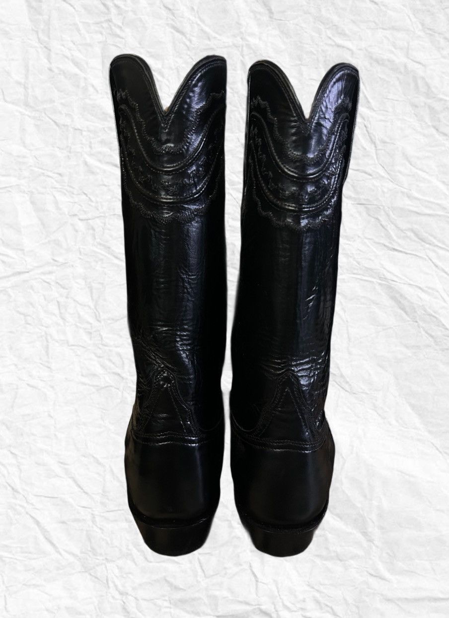 Lucchese Lucchese Black Goat Leather Cowboy Boots Size US 10 / EU 43 - 3 Thumbnail