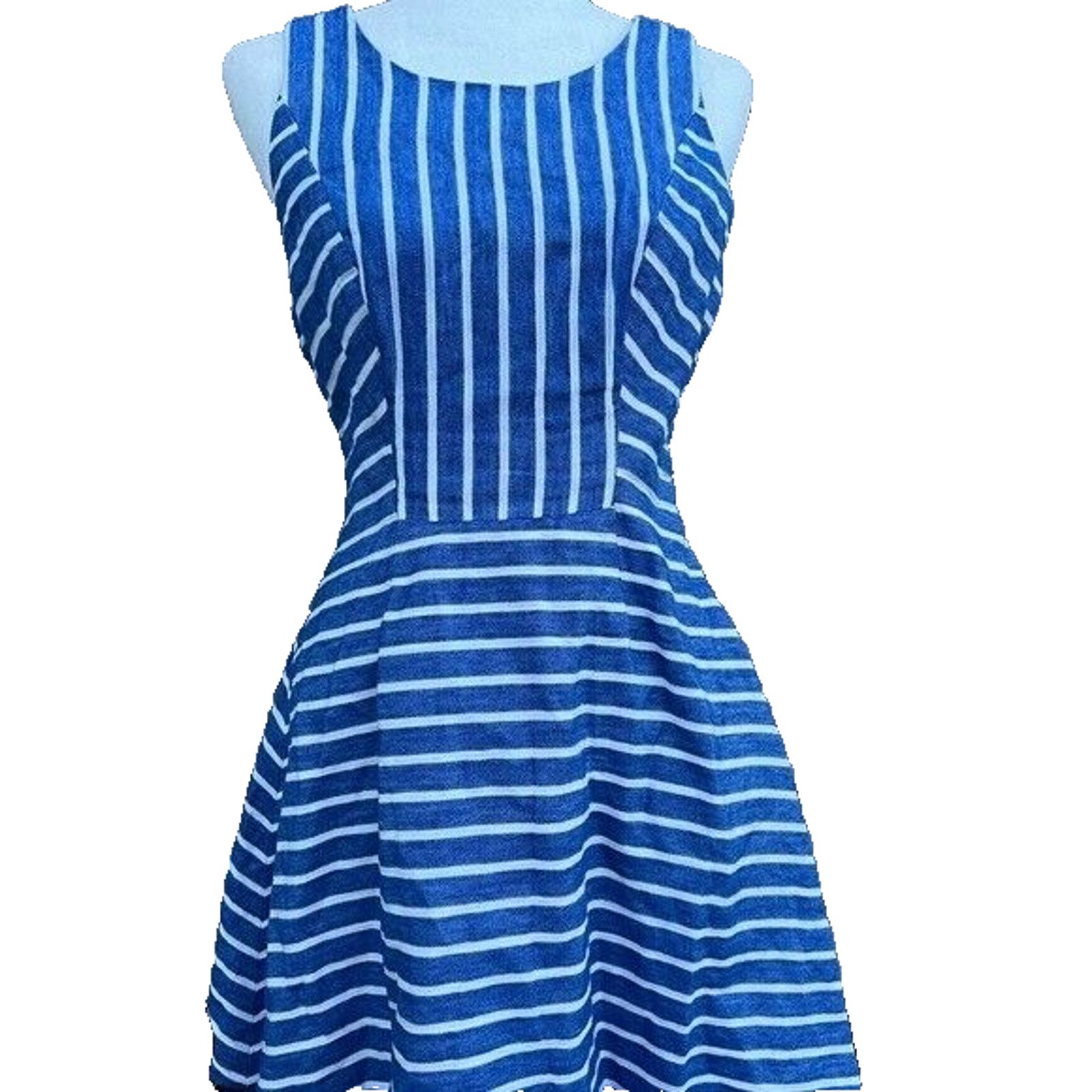 Vineyard Vines Vineyard Vines dress flare babydoll blue size 4 A000258 Size S / US 4 / IT 40 - 2 Thumbnail